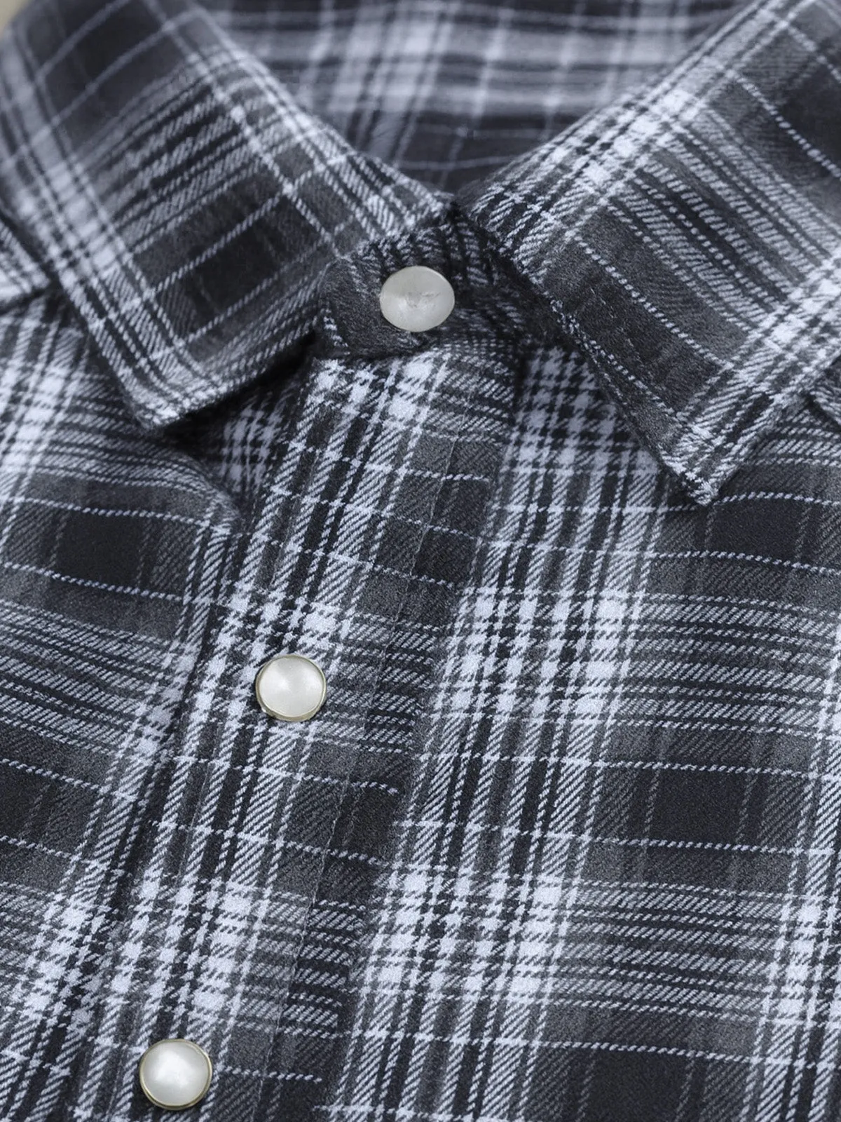 Men's Plaid Flannel Long Sleeve Shirt sold by Eleven Oasis product image thumbnail 2