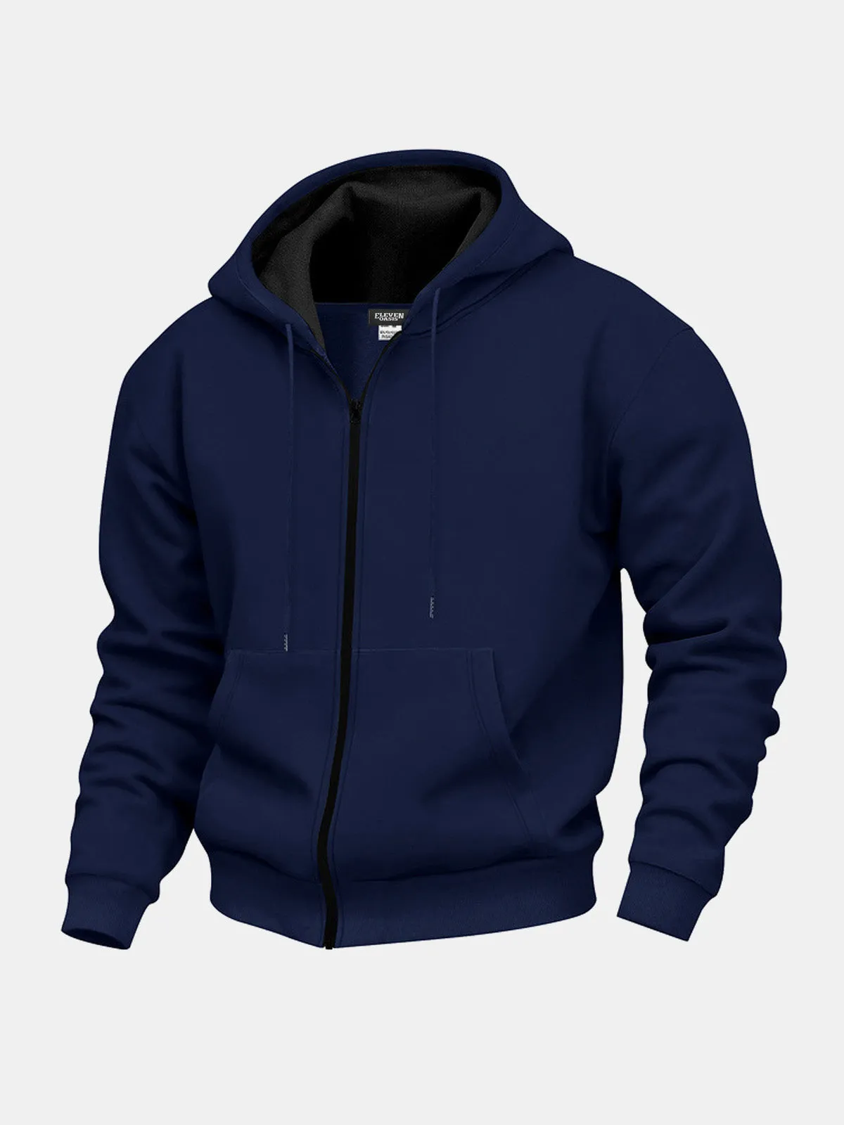 Men's Classic Everyday Zip-Up Hoodie sold by Eleven Oasis product image thumbnail 5