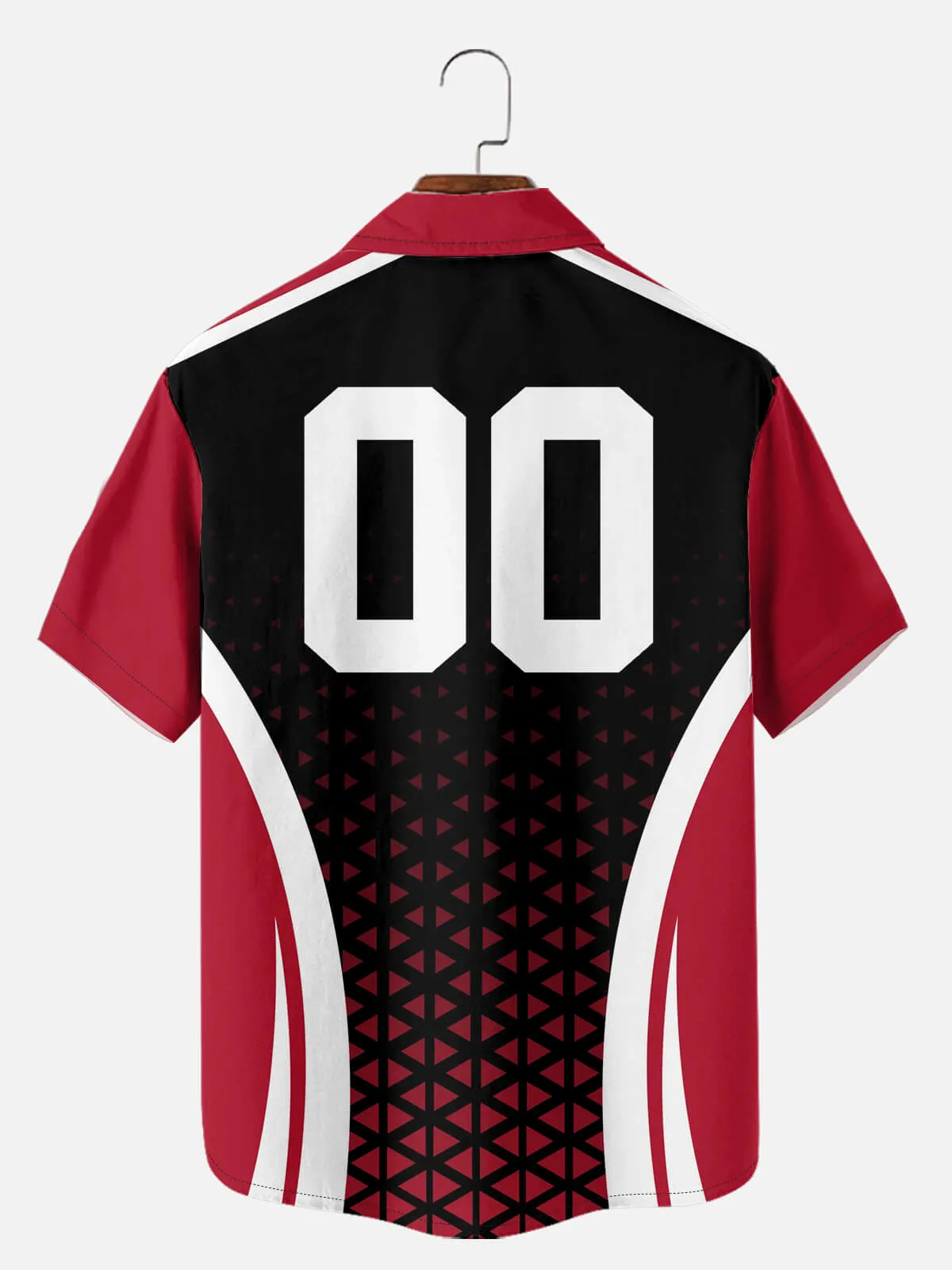 Men's Custom American Football Stripe Short Sleeve Shirt sold by Eleven Oasis product image thumbnail 4