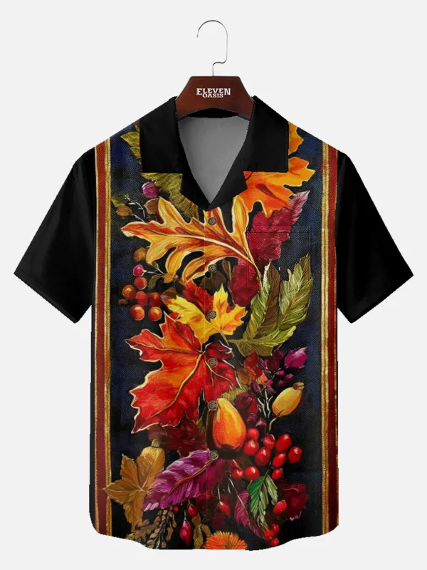 Men's Fall Harvest Still Life Short Sleeve Shirt sold by Eleven Oasis