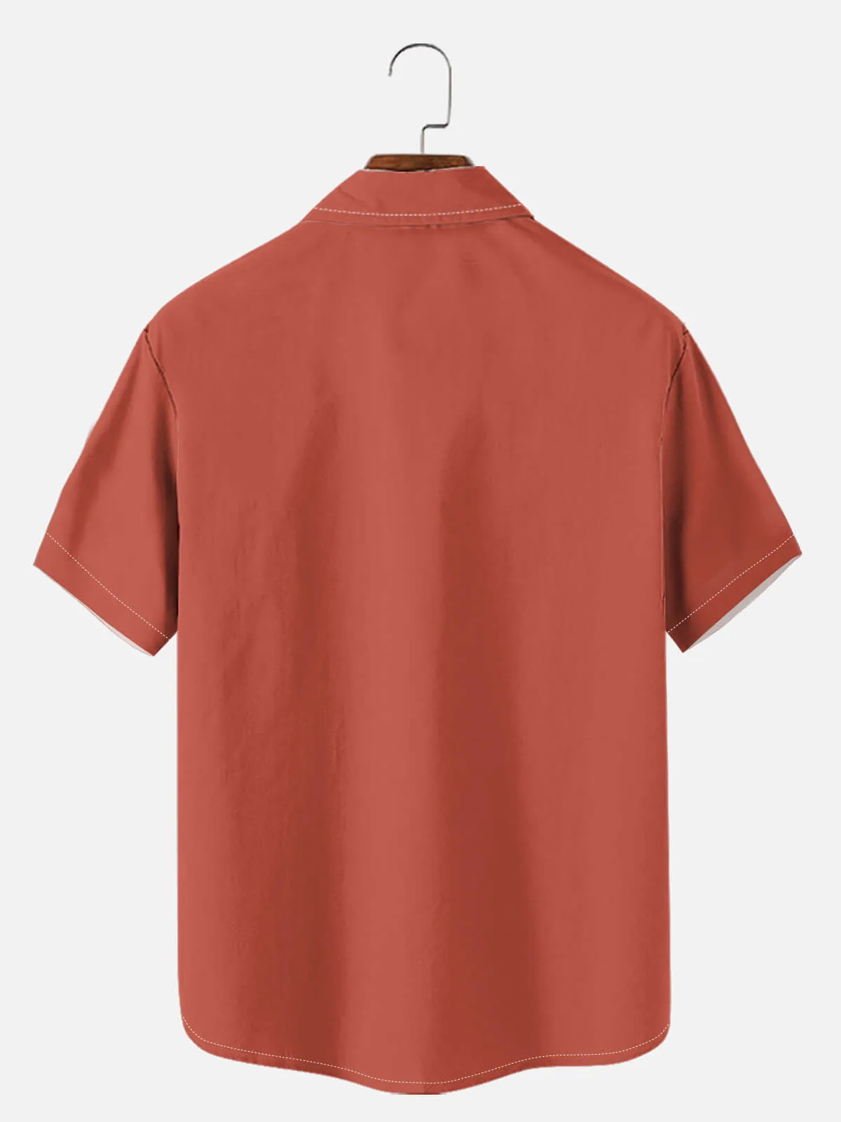 Tall Men's Fall Maple Branch Panel Short Sleeve Shirt sold by Eleven Oasis product image thumbnail 3