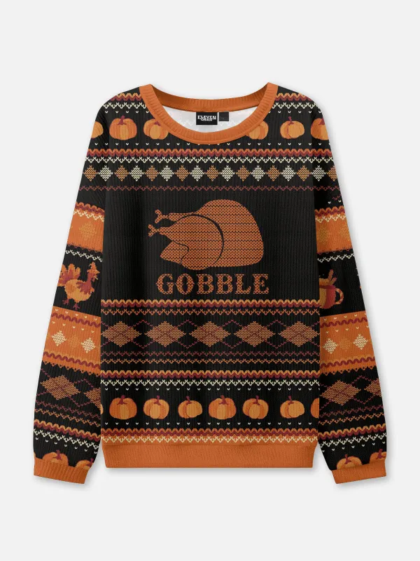 Gobble Thanksgiving Ugly Sweater sold by Eleven Oasis