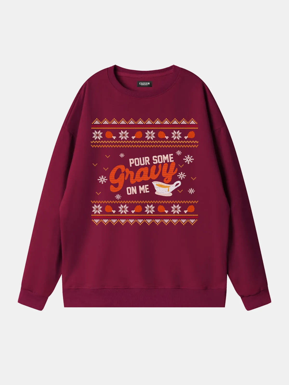 Pour Some Gravy On Me Thanksgiving Sweatshirt sold by Eleven Oasis product image thumbnail 4