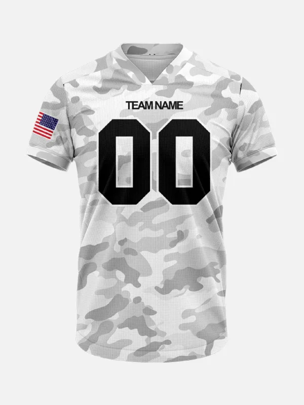 Men's Custom Camo American Football Jersey Top made by Eleven Oasis