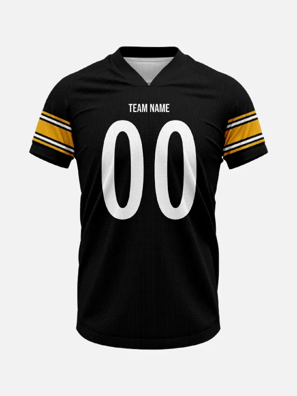 Men's Custom Pittsburgh American Football Jersey Top sold by Eleven Oasis