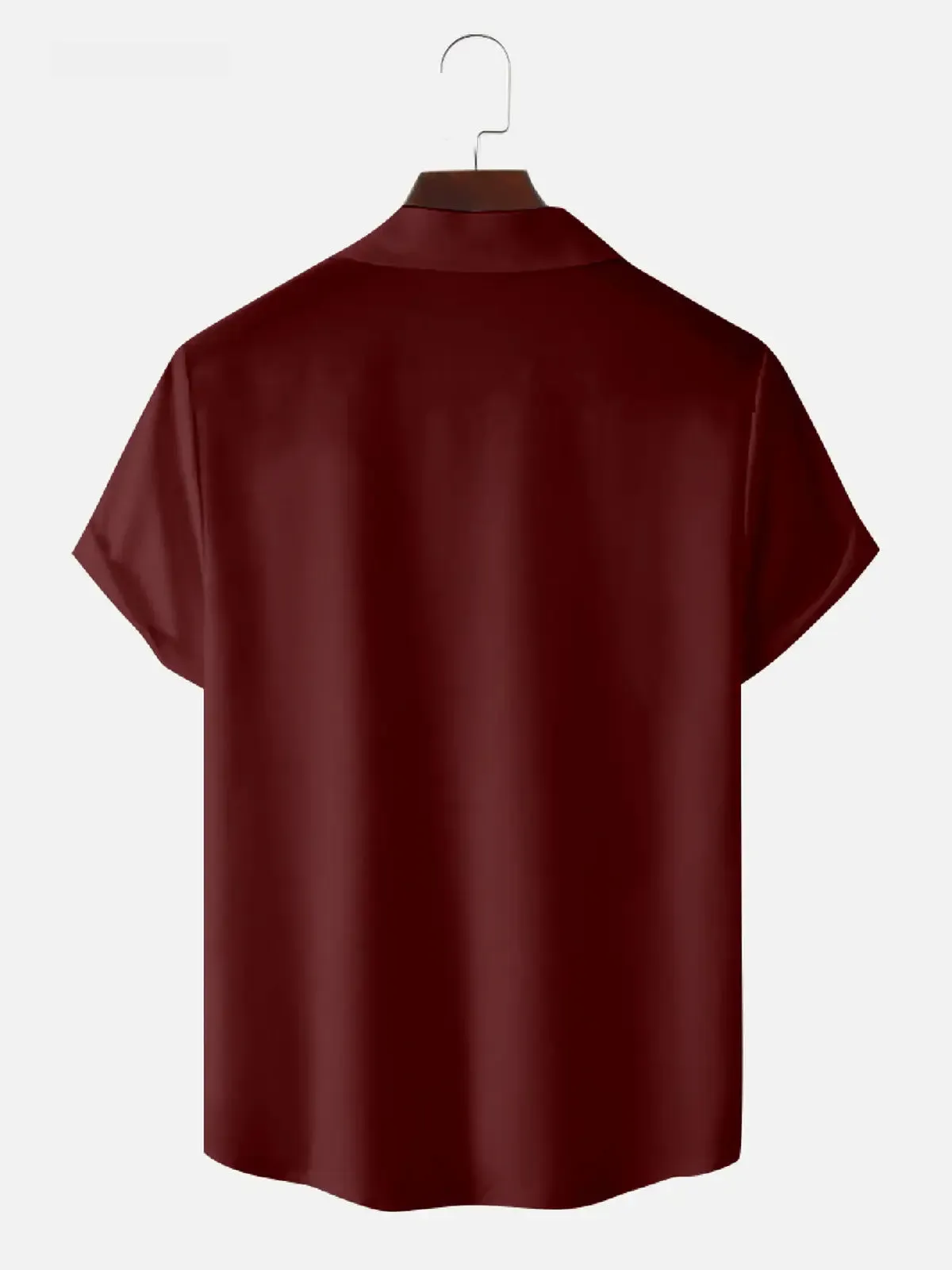 Tall Men's Vintage Color Block Panel Stripe Camp Collar Short Sleeve Shirt sold by Eleven Oasis product image thumbnail 4