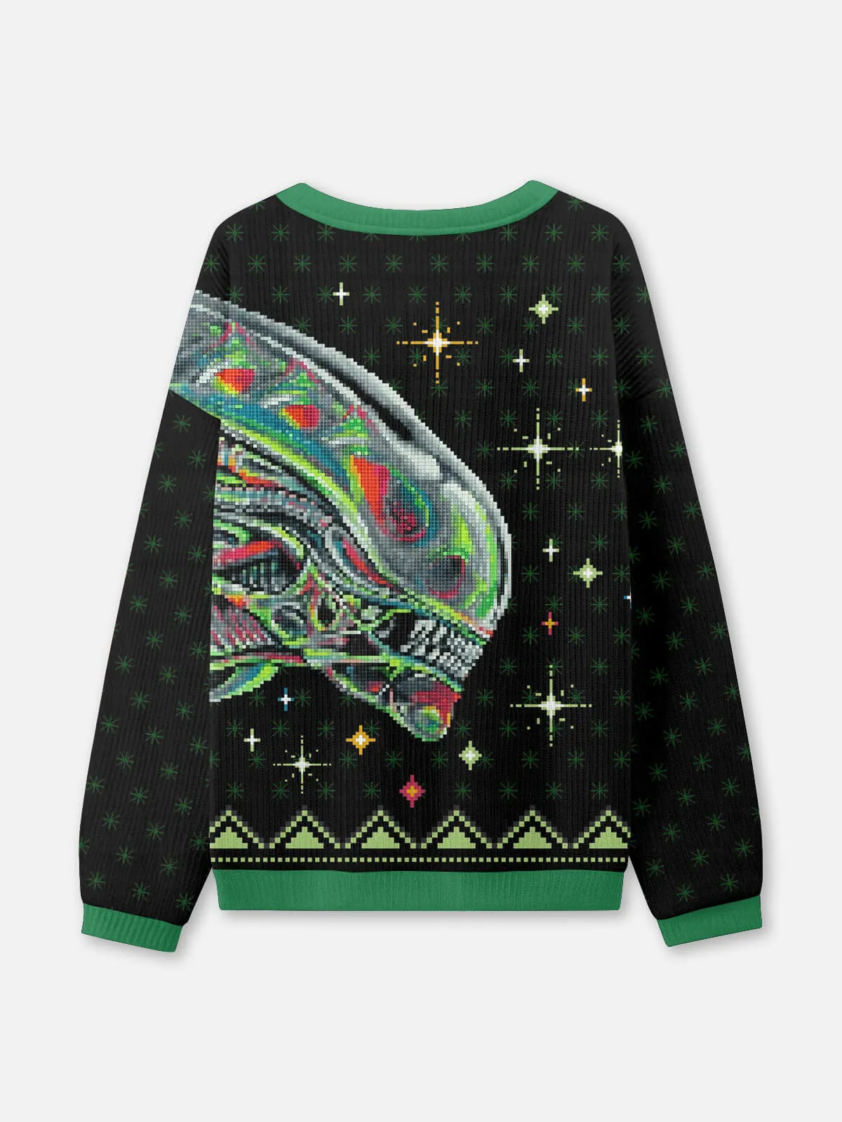 Ugly Christmas Sweater Alien Xenomorph Sweatshirt sold by Eleven Oasis product image thumbnail 3