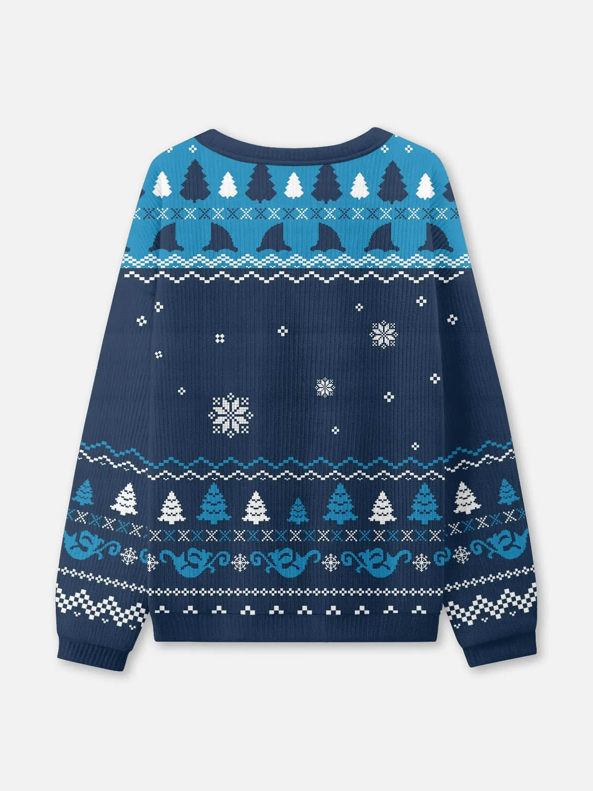 Ugly Christmas Sweater Jaws Santa Shark Sweatshirt sold by Eleven Oasis product image thumbnail 2