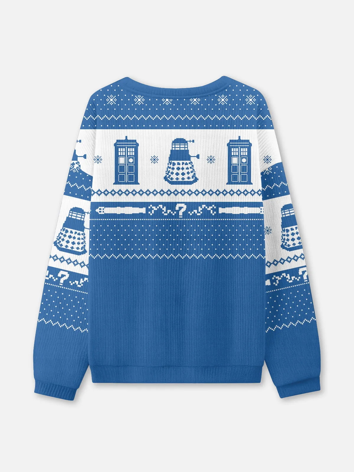 Ugly Christmas Sweater Time Traveler TARDIS Sweatshirt sold by Eleven Oasis product image thumbnail 2