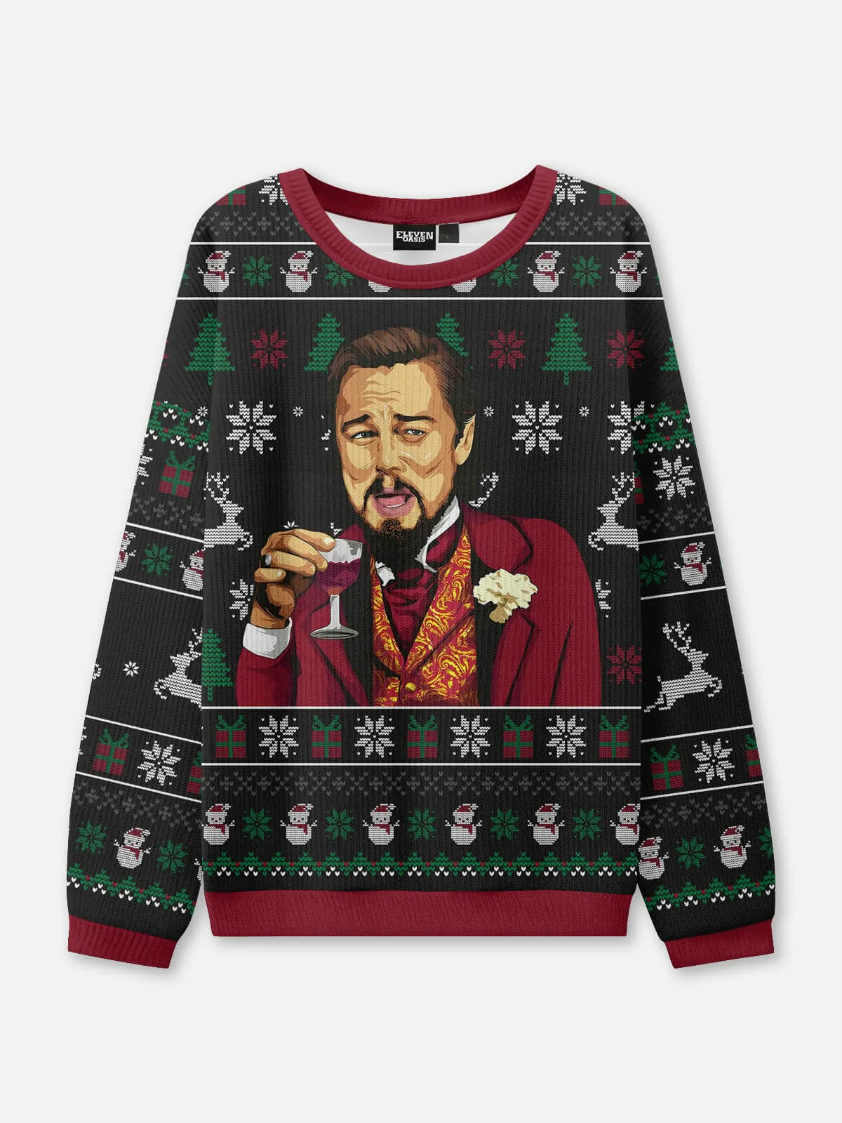 Ugly Christmas Sweater Laughing Meme Toast Sweatshirt sold by Eleven Oasis