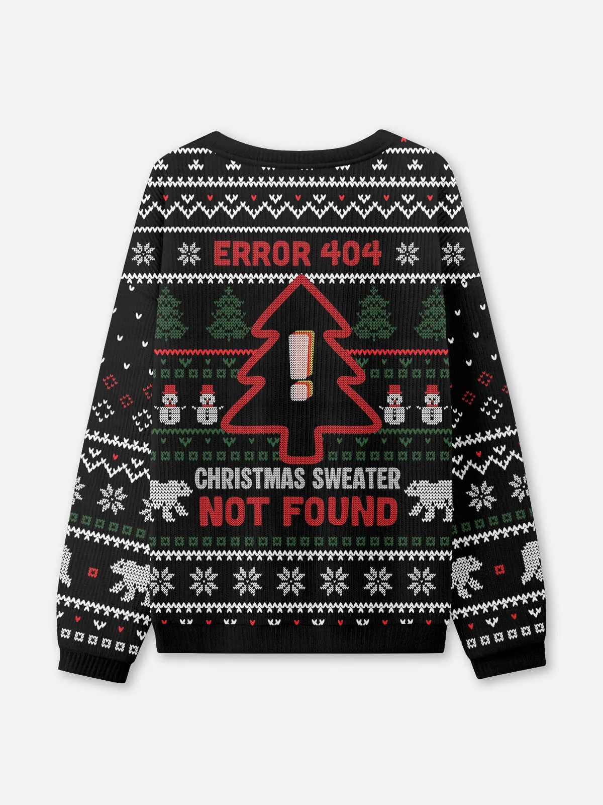 Ugly Christmas Sweater Error 404 Not Found Sweatshirt sold by Eleven Oasis product image thumbnail 2