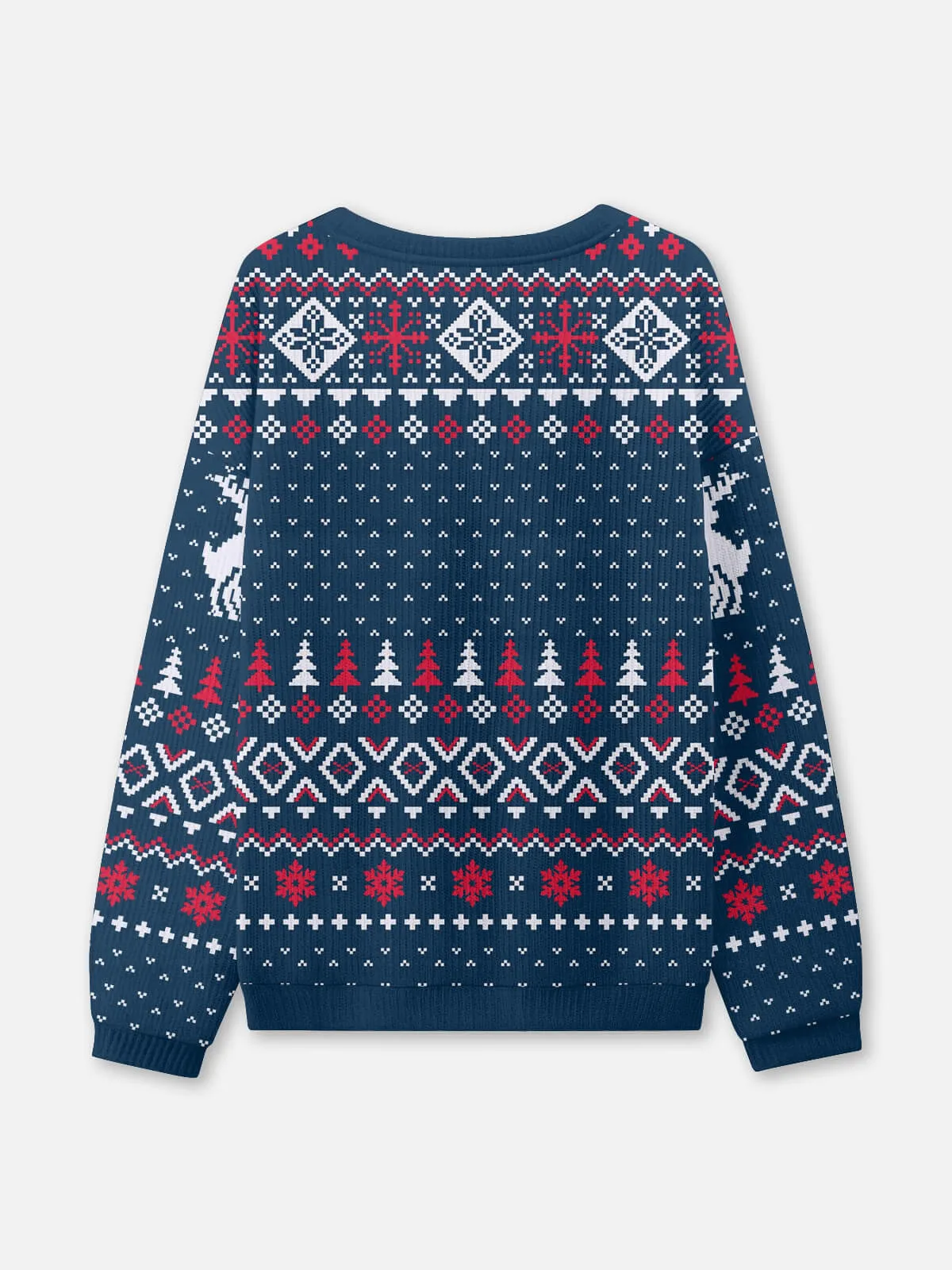 Ugly Christmas Sweater Ho Ho Ho Reindeer Sweatshirt sold by Eleven Oasis product image thumbnail 2