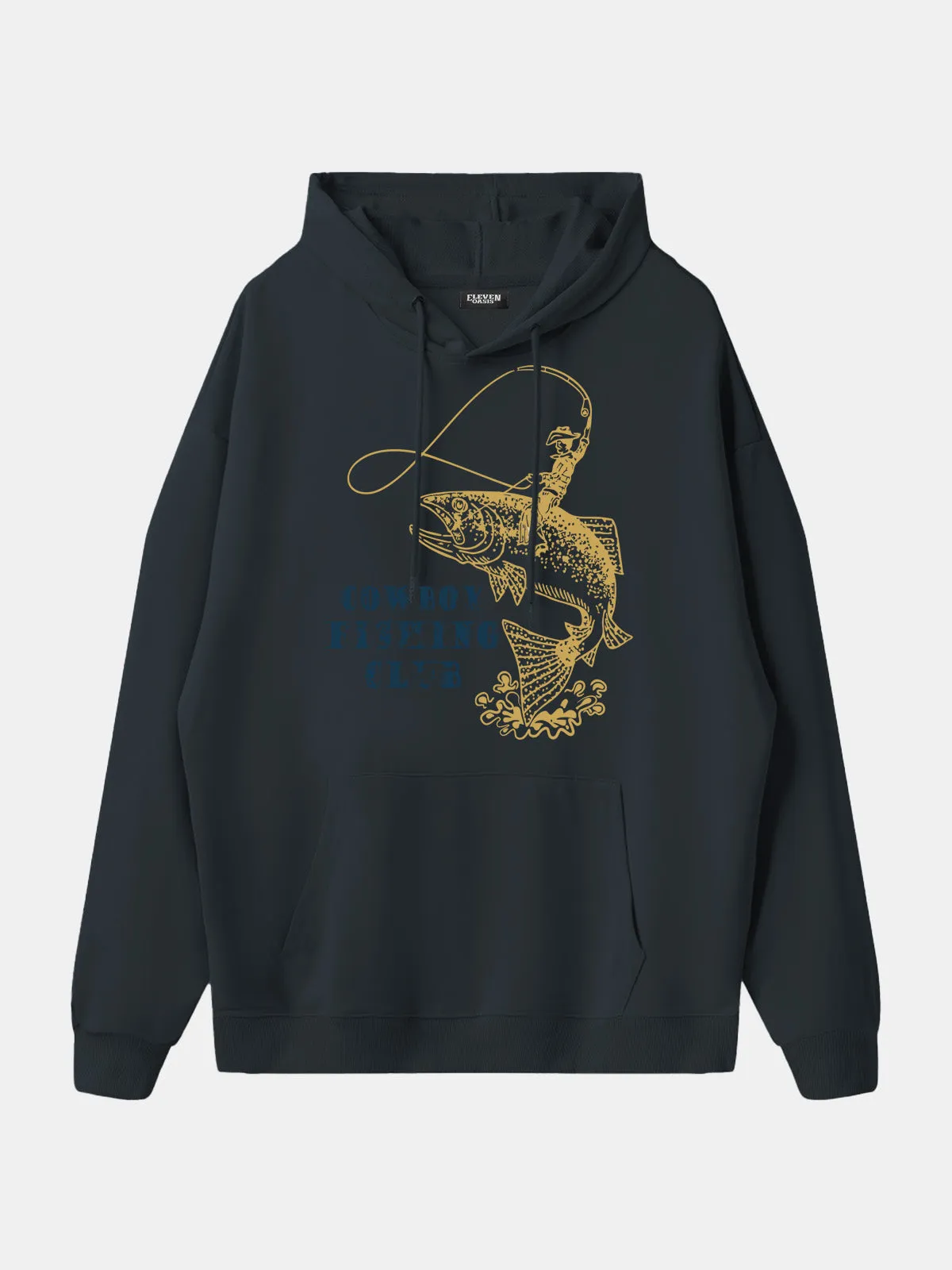 Cowboy Fishing Club Graphic Hoodie sold by Eleven Oasis