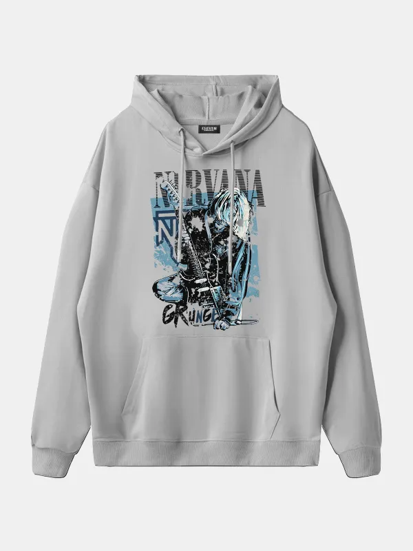 Nirvana Kurt Cobain Grunge Graphic Hoodie sold by Eleven Oasis