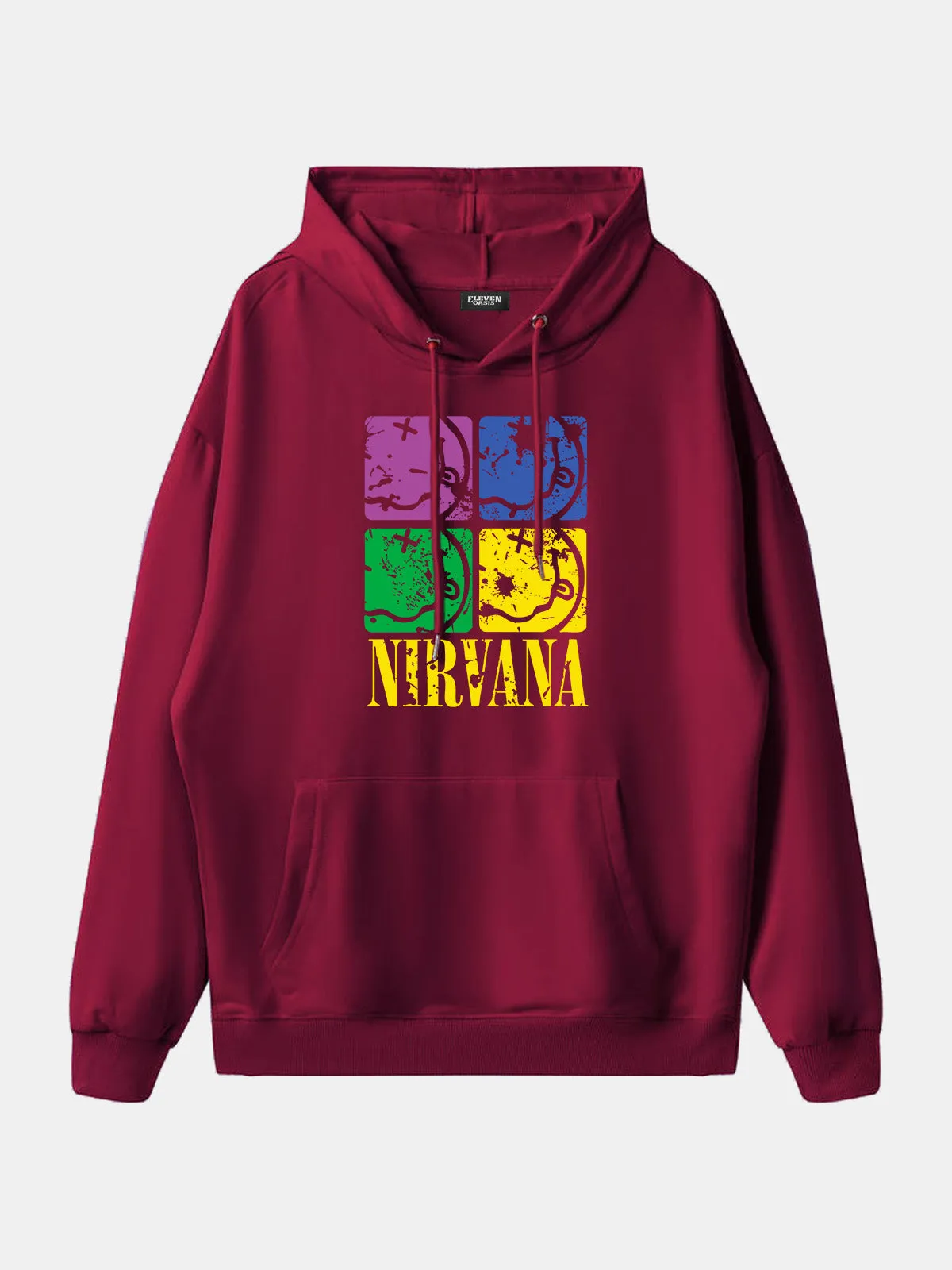 Nirvana Pop Art Smiley Logo Hoodie sold by Eleven Oasis