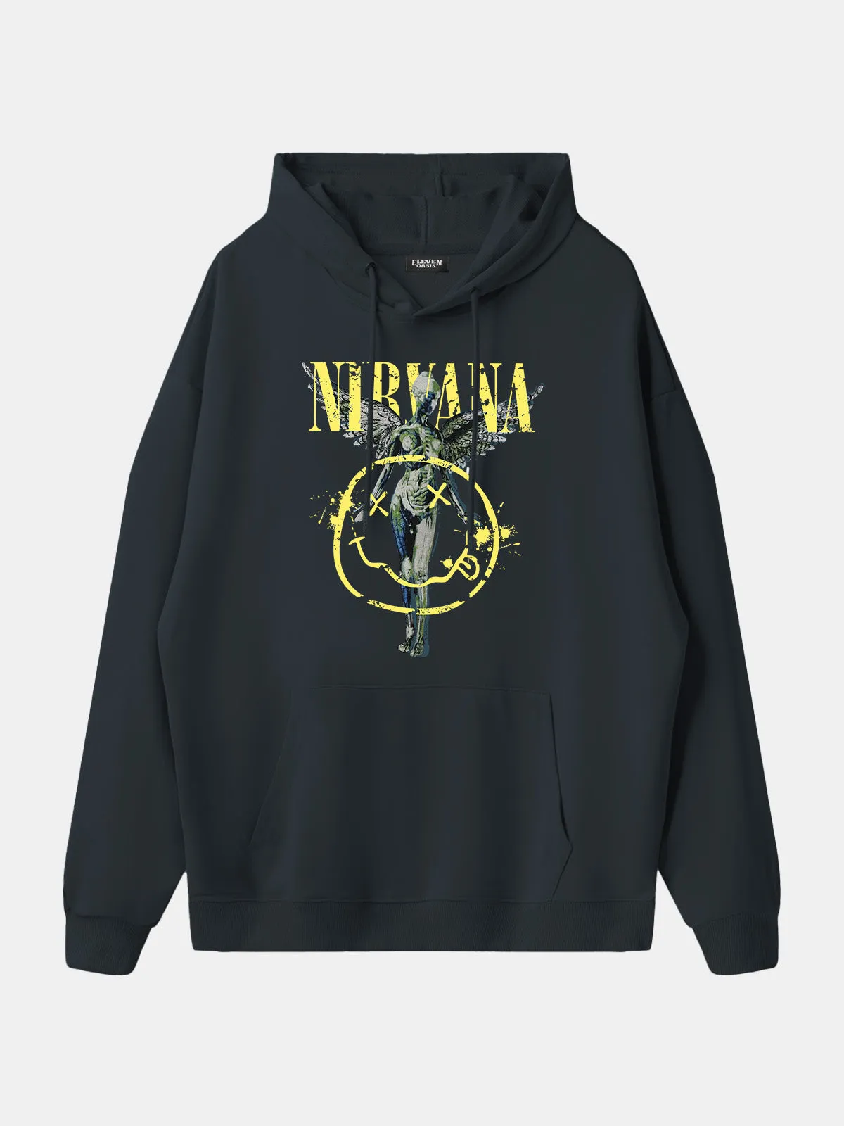 Nirvana In Utero Smiley Graphic Hoodie sold by Eleven Oasis product image thumbnail 4