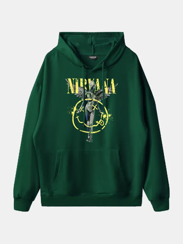 Nirvana In Utero Smiley Graphic Hoodie sold by Eleven Oasis