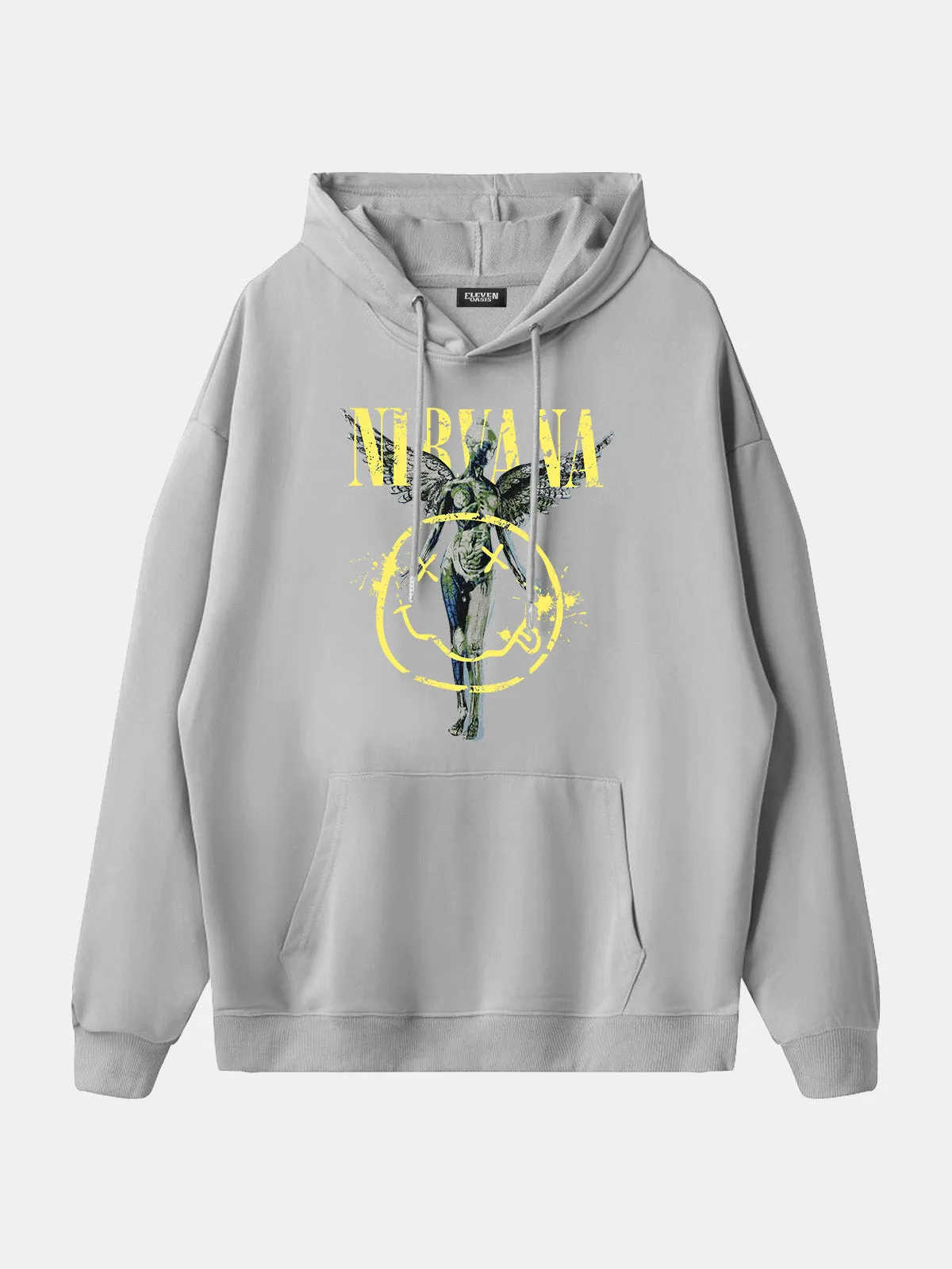 Nirvana In Utero Smiley Graphic Hoodie sold by Eleven Oasis product image thumbnail 5