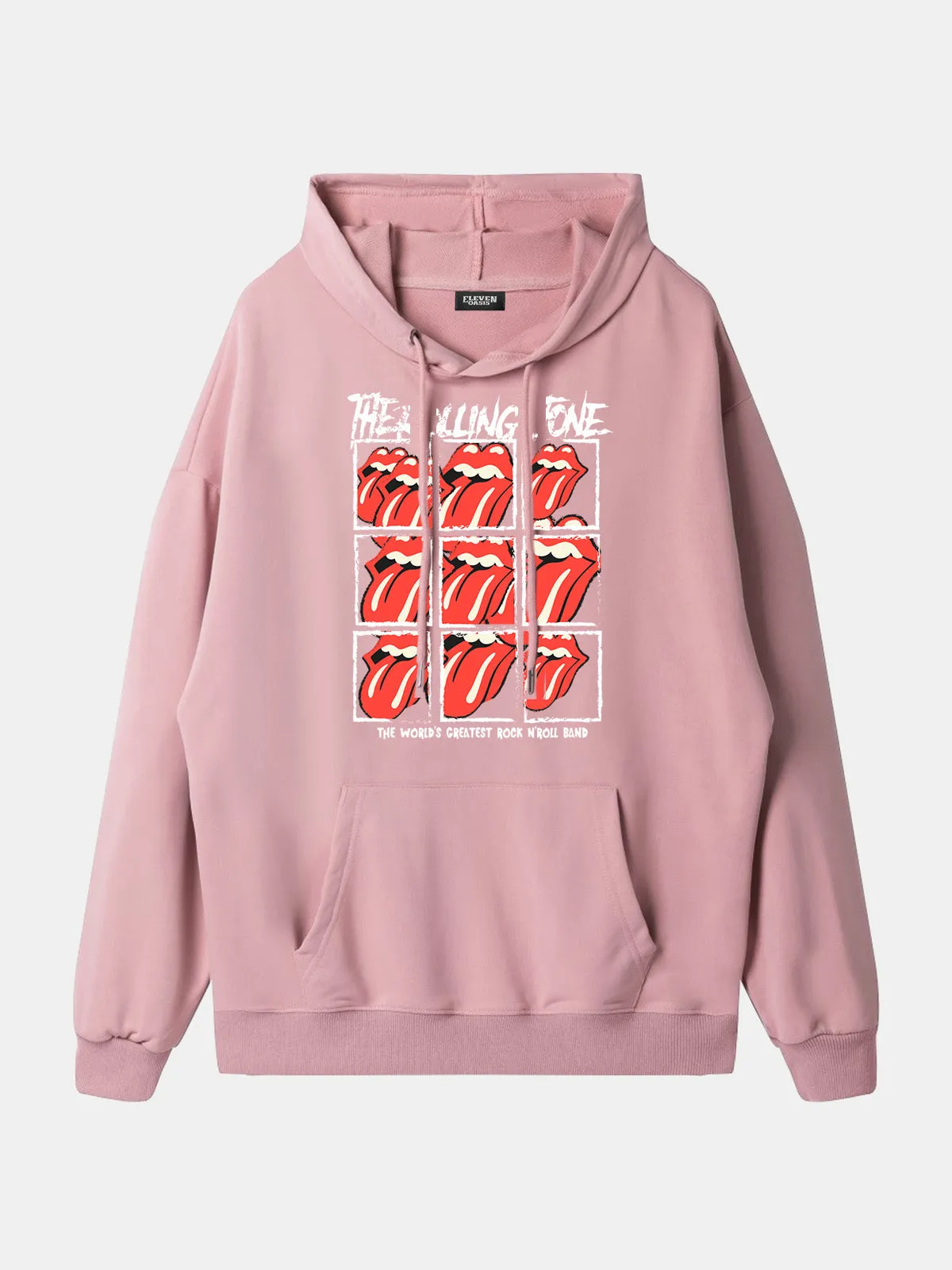 Rolling Stones Tongue Logo Grid Hoodie sold by Eleven Oasis product image thumbnail 3