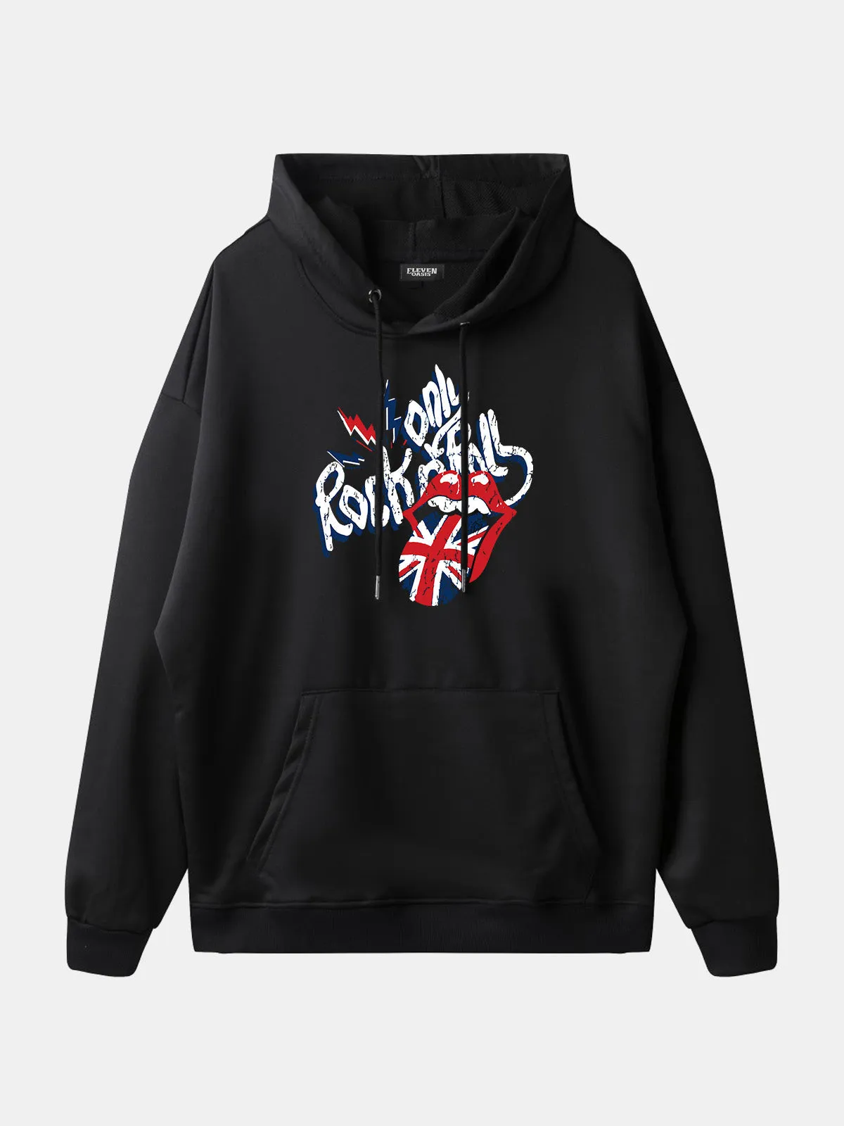 Rolling Stones Union Jack Lips Graphic Hoodie sold by Eleven Oasis product image thumbnail 4