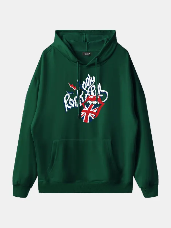Rolling Stones Union Jack Lips Graphic Hoodie sold by Eleven Oasis