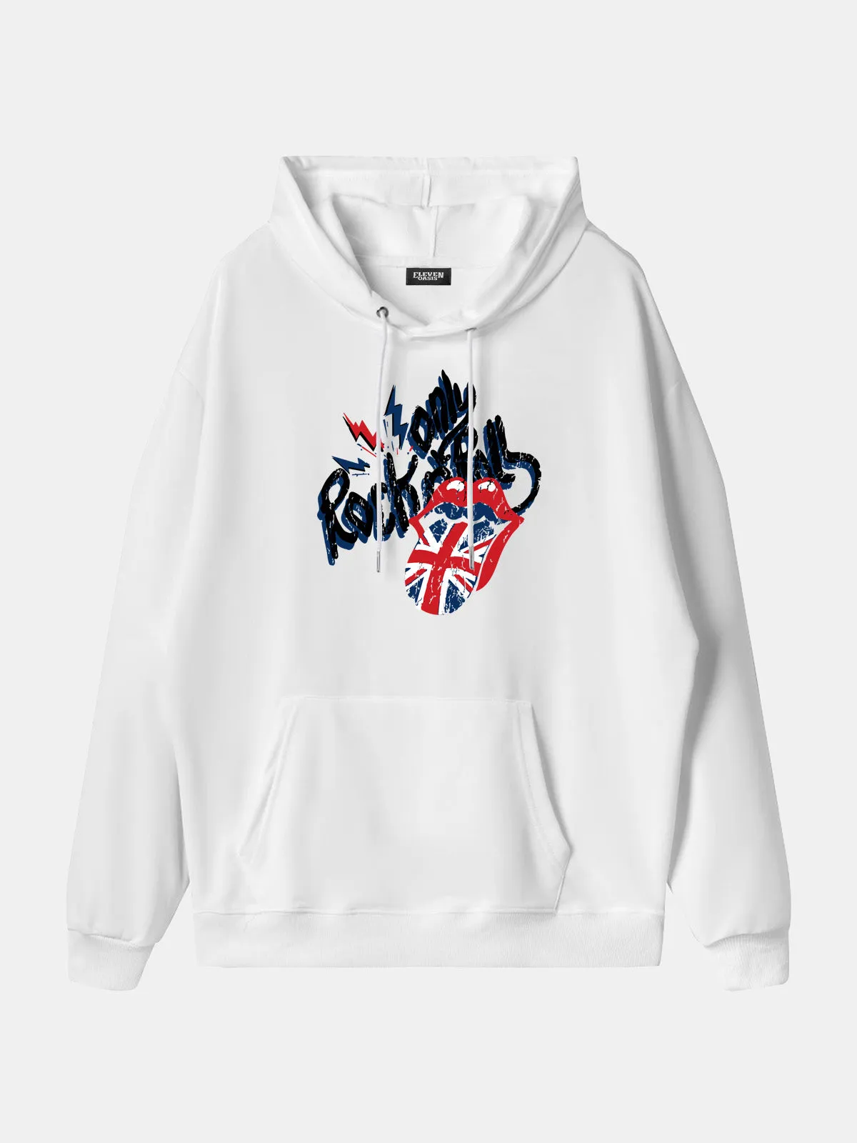 Rolling Stones Union Jack Lips Graphic Hoodie sold by Eleven Oasis product image thumbnail 2