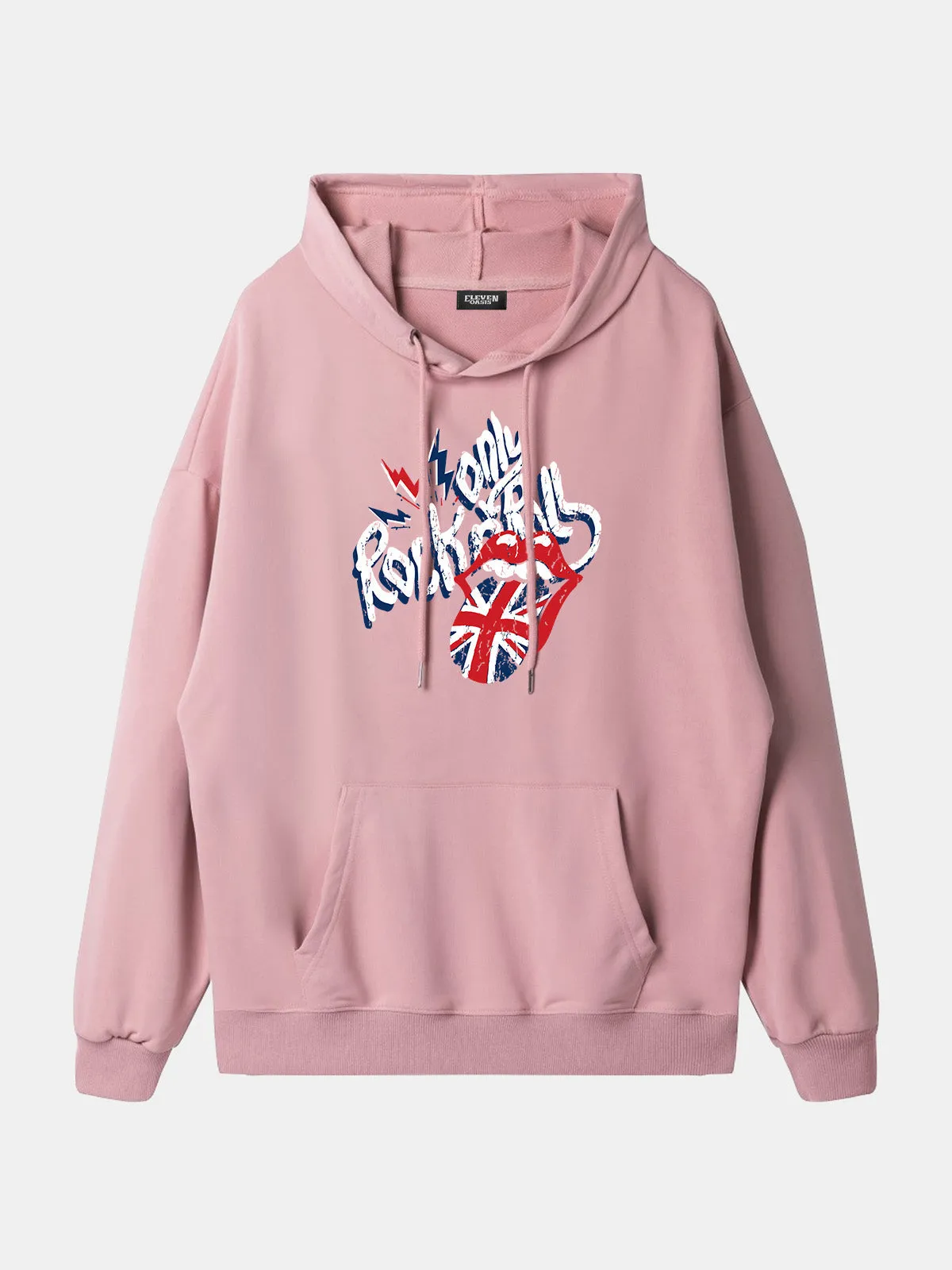 Rolling Stones Union Jack Lips Graphic Hoodie sold by Eleven Oasis product image thumbnail 3