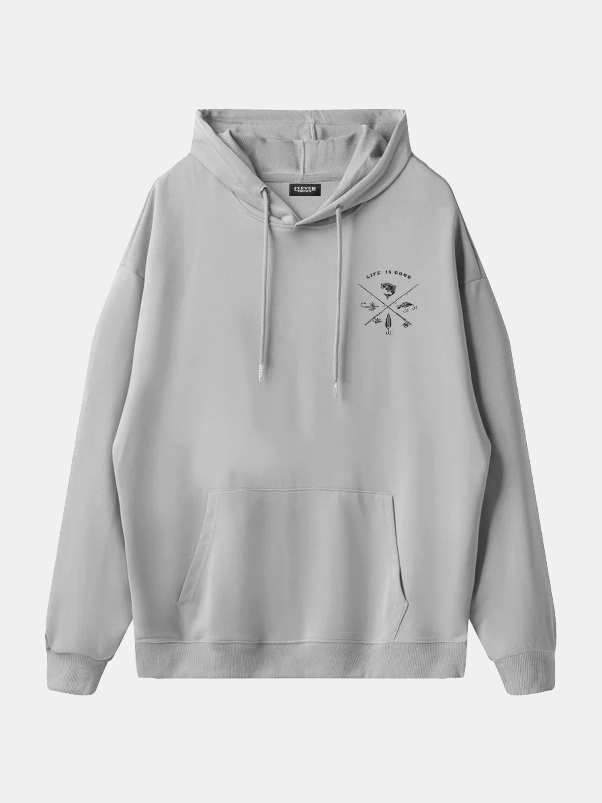 Life Is Good Fishing Crest Hoodie sold by Eleven Oasis product image thumbnail 5