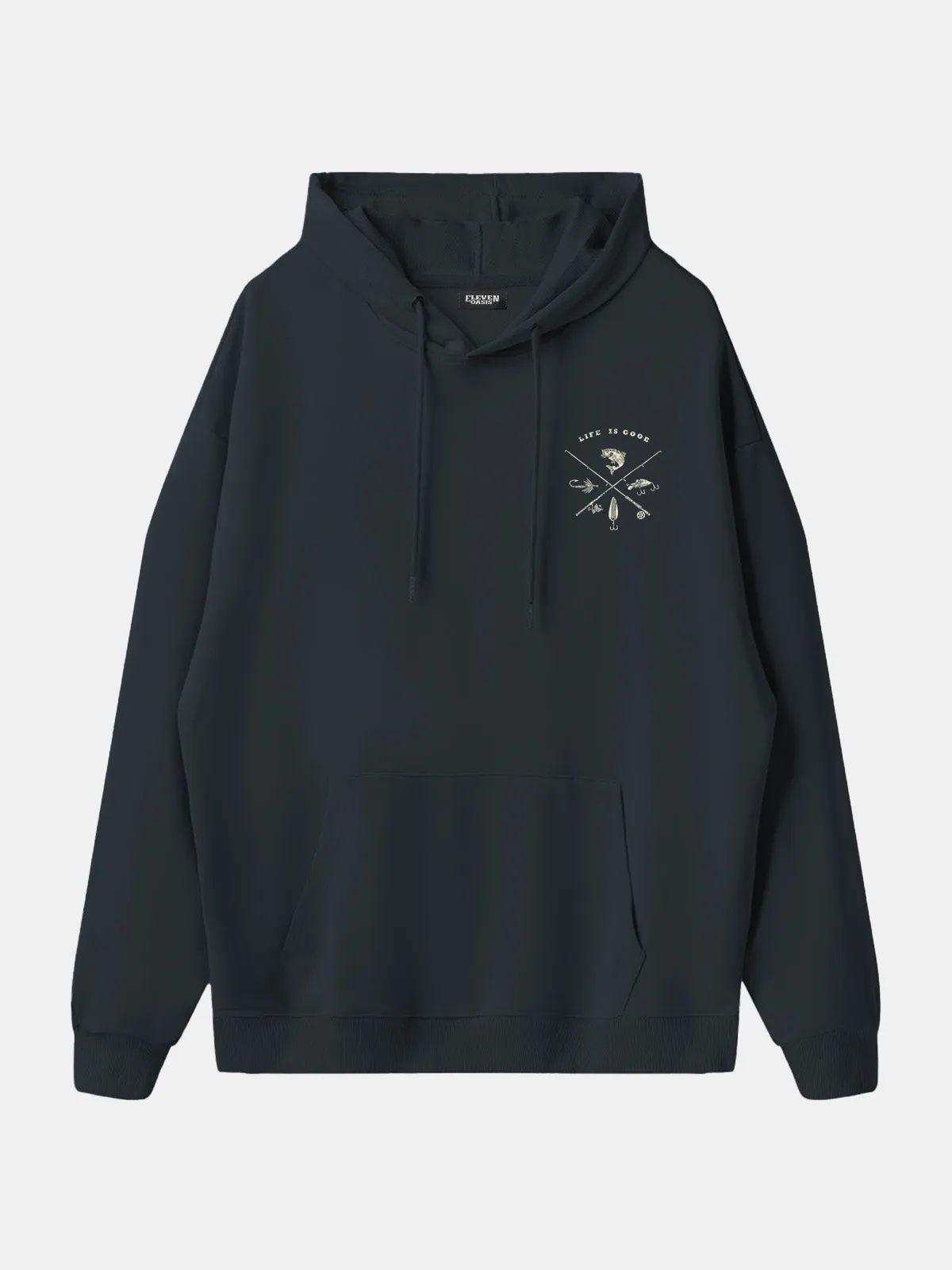 Life Is Good Fishing Crest Hoodie sold by Eleven Oasis product image thumbnail 4