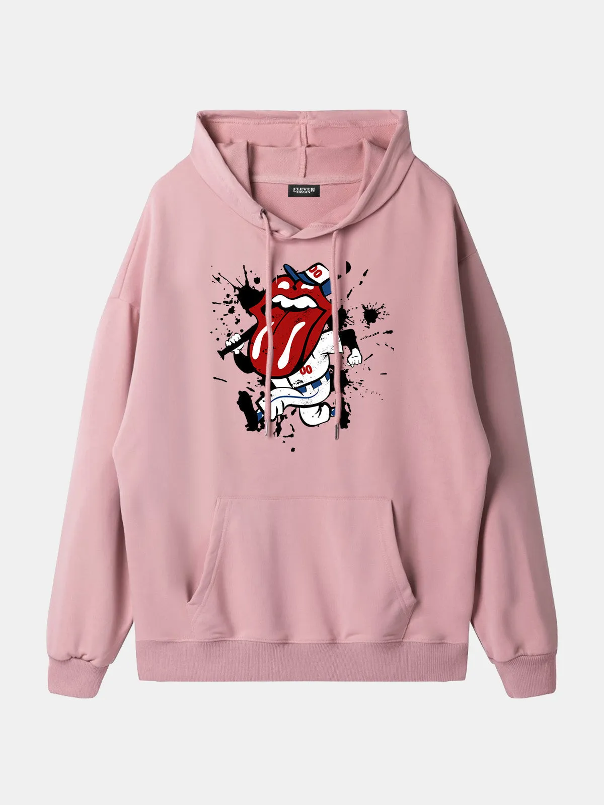 Rolling Stones Baseball Player Graphic Hoodie sold by Eleven Oasis product image thumbnail 4