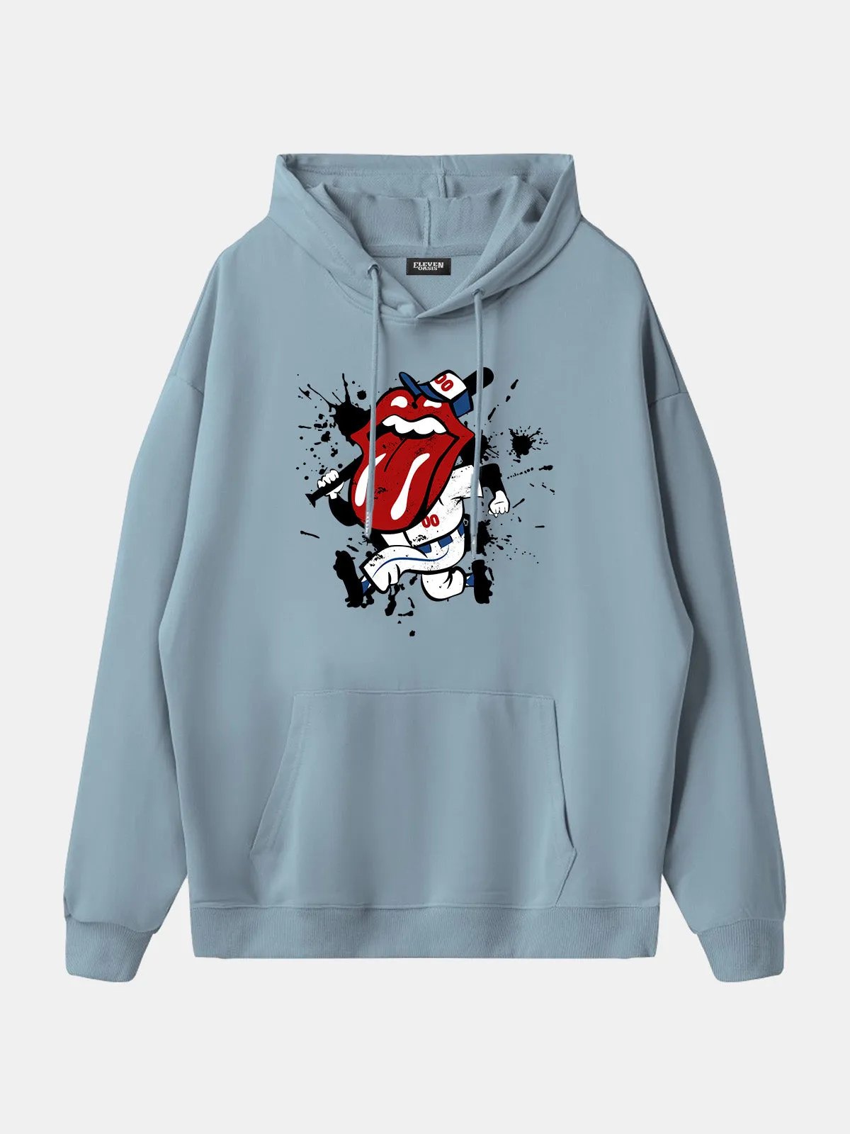 Rolling Stones Baseball Player Graphic Hoodie sold by Eleven Oasis product image thumbnail 5