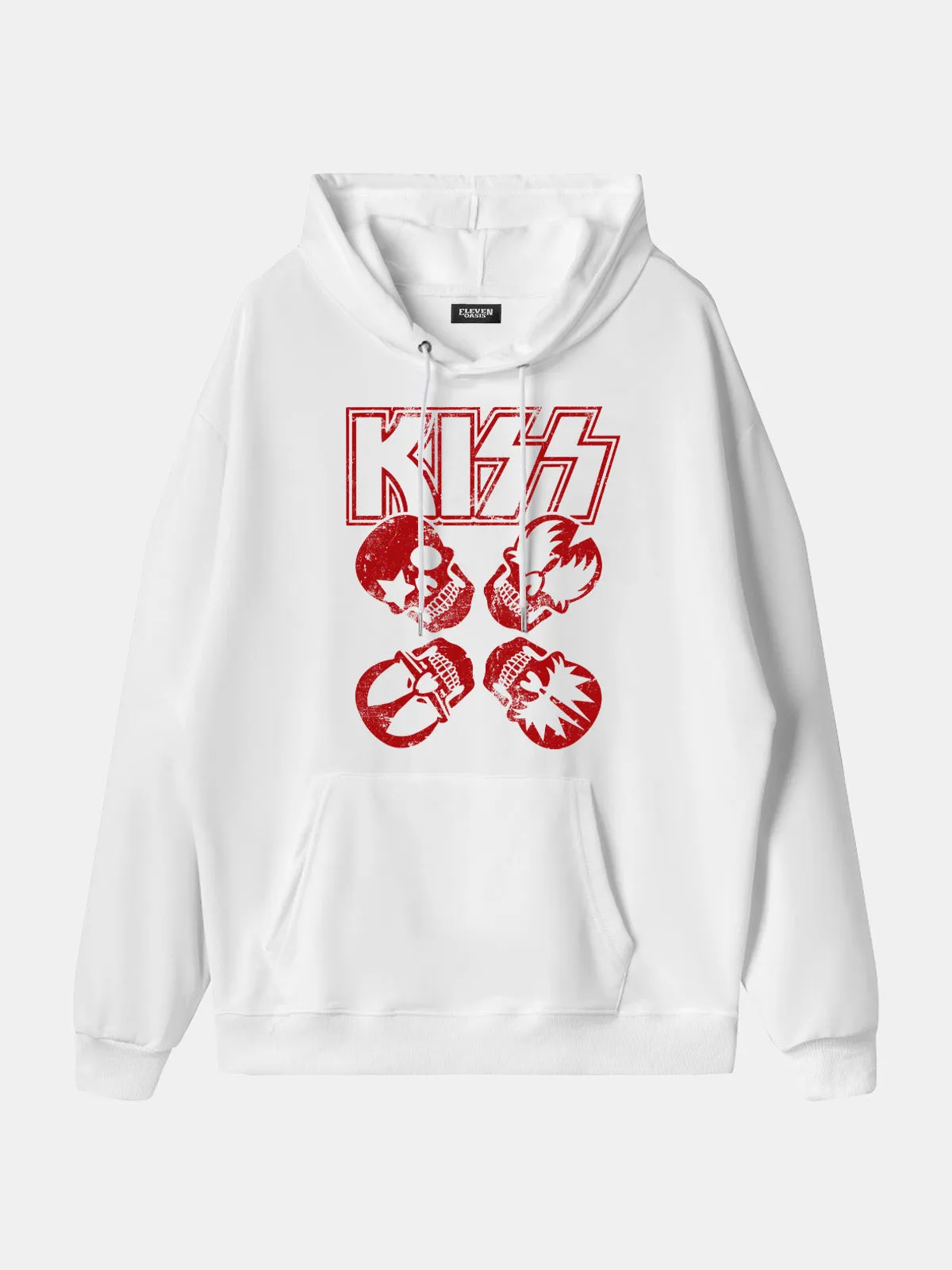 KISS Logo Band Faces Graphic Hoodie sold by Eleven Oasis product image thumbnail 2