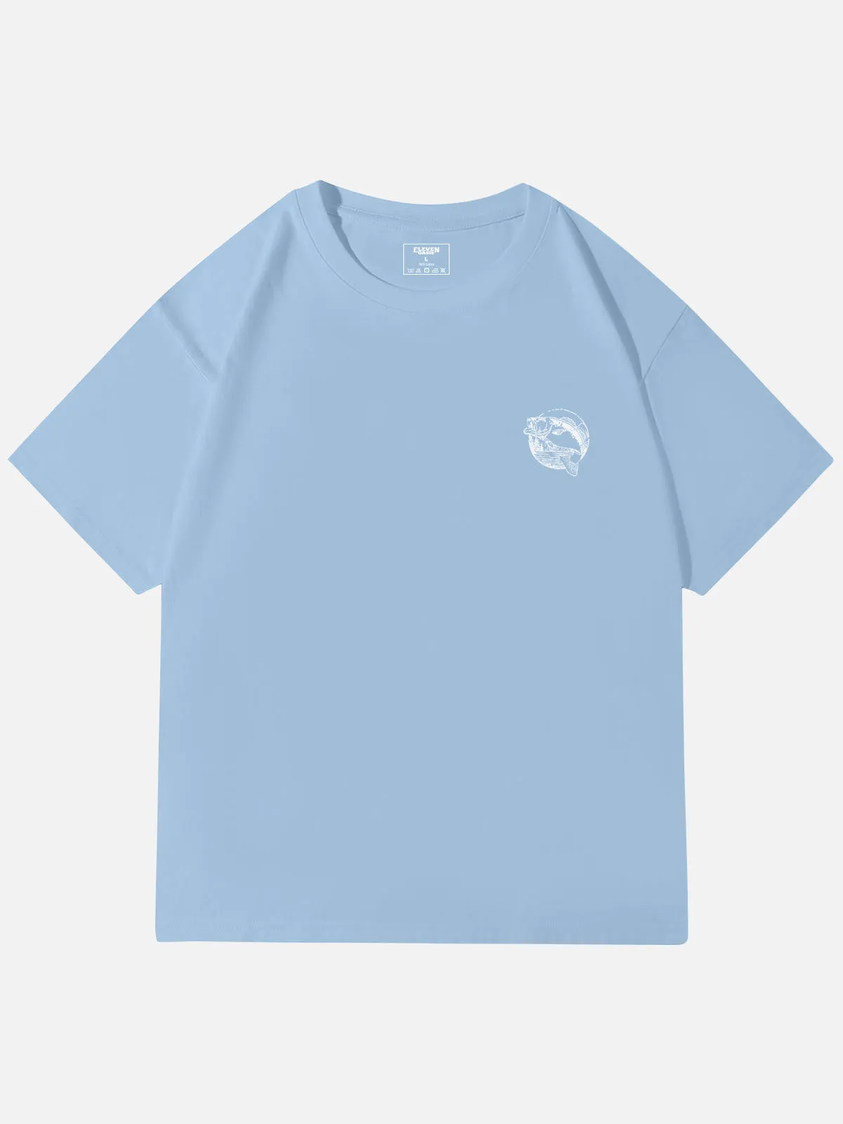WTF Where's The Fish Graphic Cotton T-Shirt sold by Eleven Oasis product image thumbnail 4