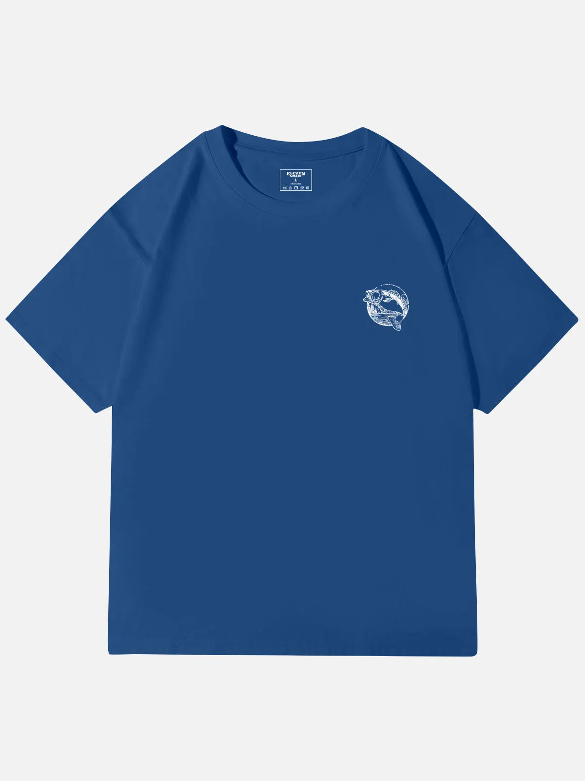 WTF Where's The Fish Graphic Cotton T-Shirt sold by Eleven Oasis product image thumbnail 2
