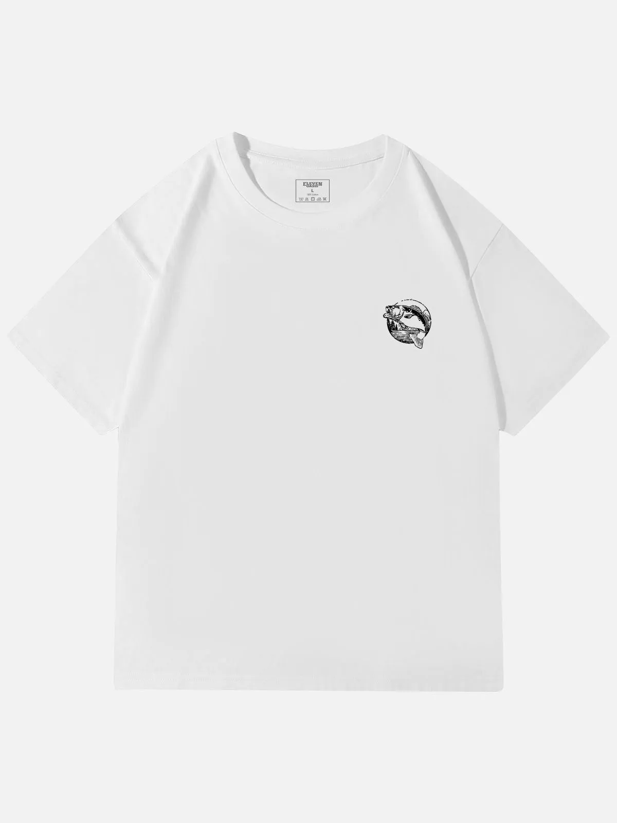 WTF Where's The Fish Graphic Cotton T-Shirt sold by Eleven Oasis product image thumbnail 5