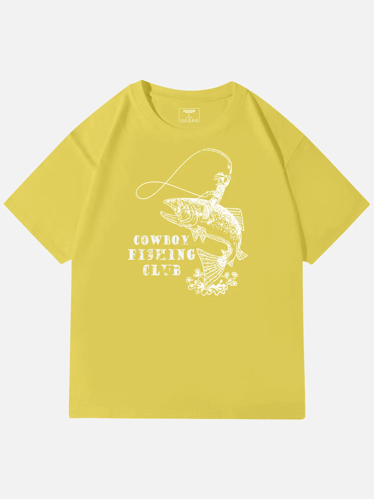Cowboy Fishing Club Graphic Cotton T-Shirt sold by Eleven Oasis product image thumbnail 2