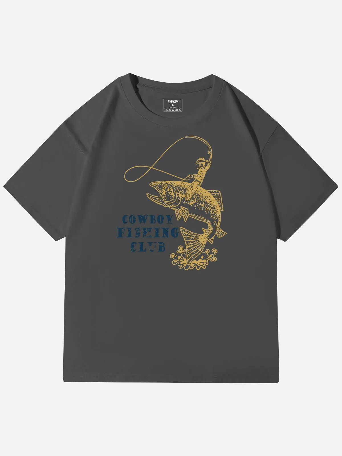 Cowboy Fishing Club Graphic Cotton T-Shirt sold by Eleven Oasis product image thumbnail 5