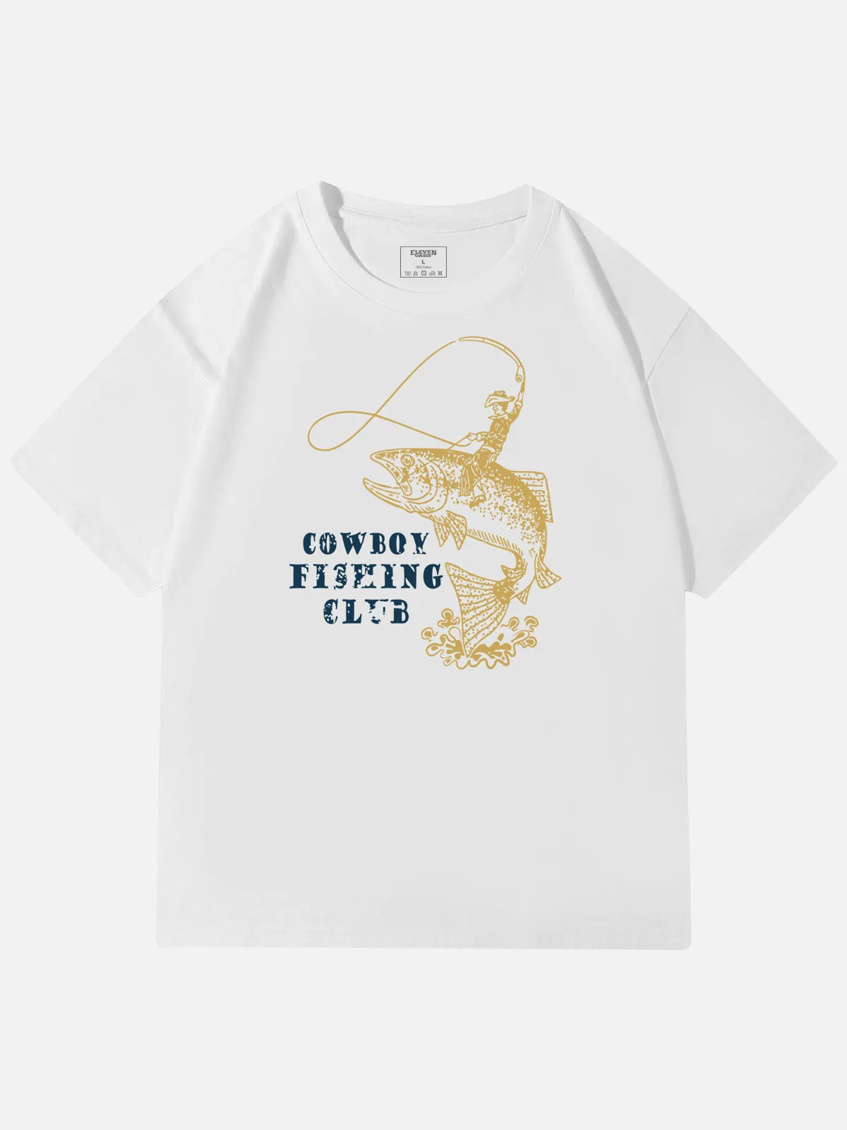 Cowboy Fishing Club Graphic Cotton T-Shirt sold by Eleven Oasis product image thumbnail 4