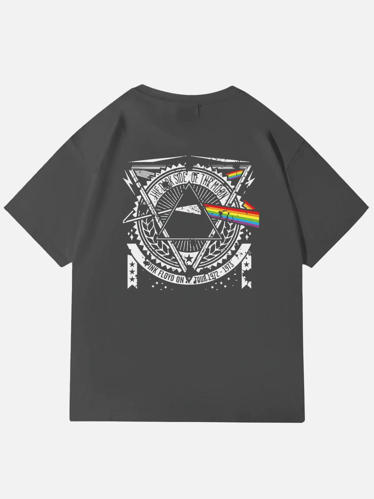 Pink Floyd "Dark Side of the Moon Tour '72-'73" Cotton T-Shirt sold by Eleven Oasis product image thumbnail 3