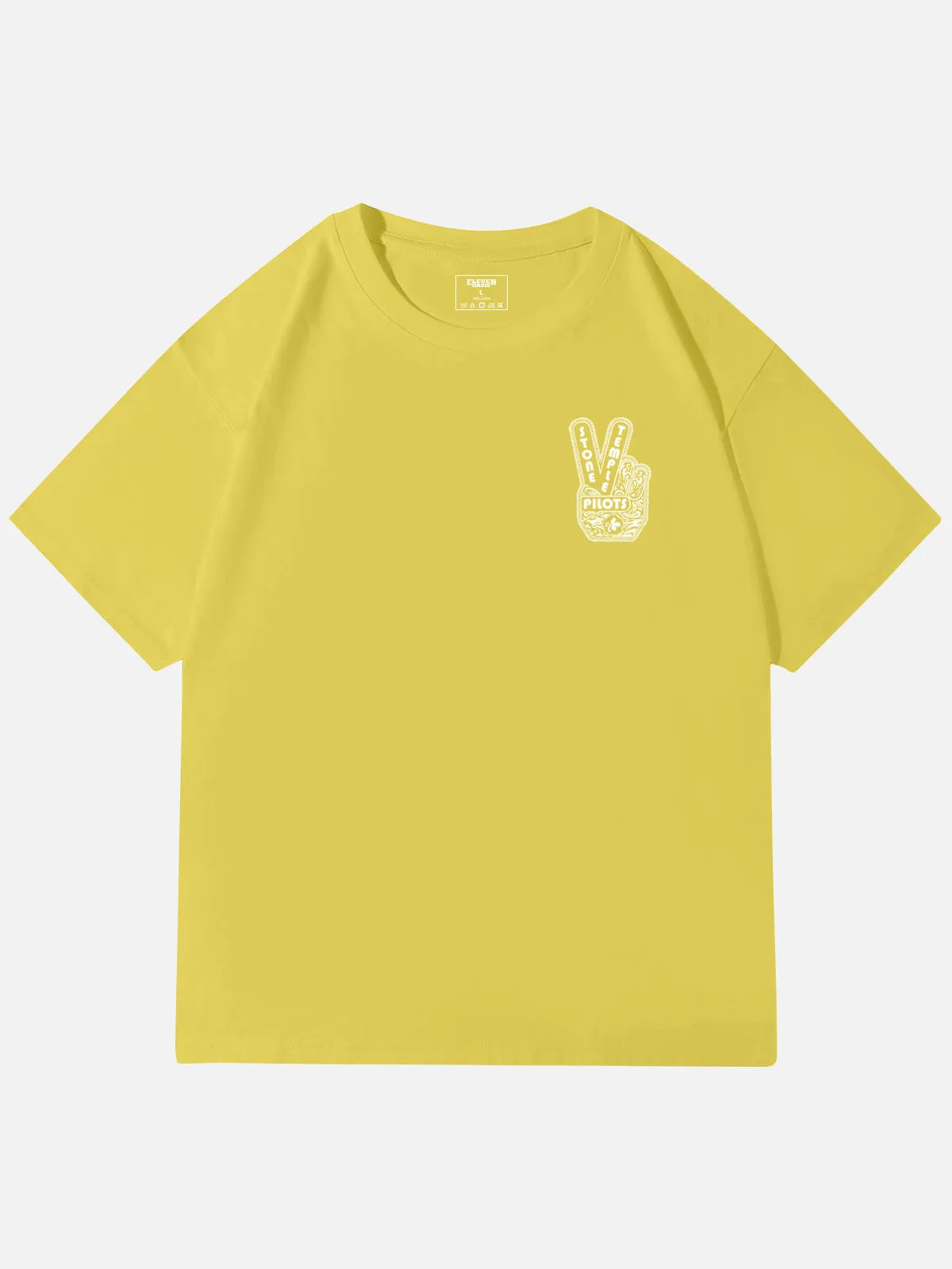 Stone Temple Pilots Peace Sign Graphic Cotton T-Shirt sold by Eleven Oasis product image thumbnail 2