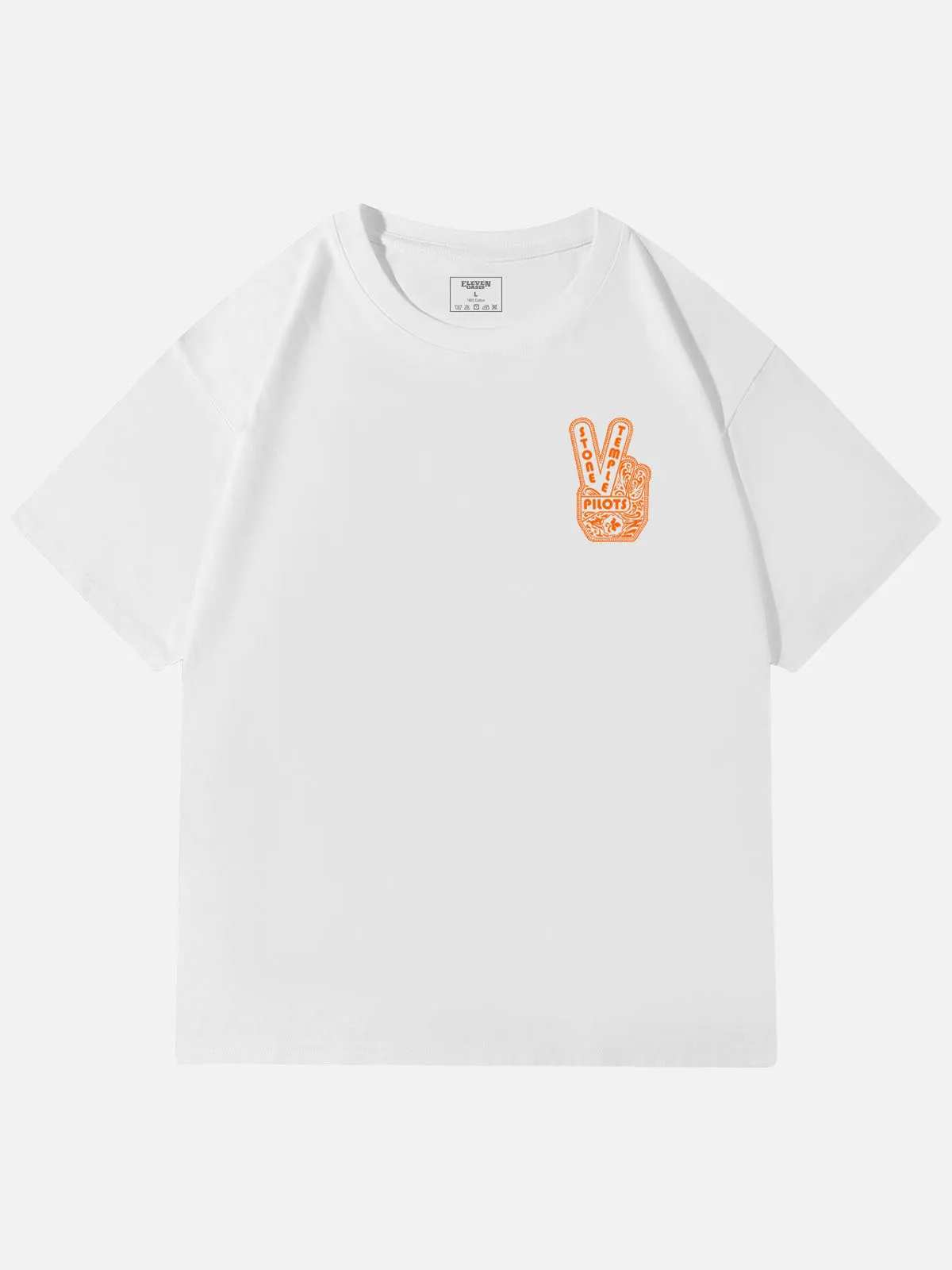 Stone Temple Pilots Peace Sign Graphic Cotton T-Shirt sold by Eleven Oasis product image thumbnail 4