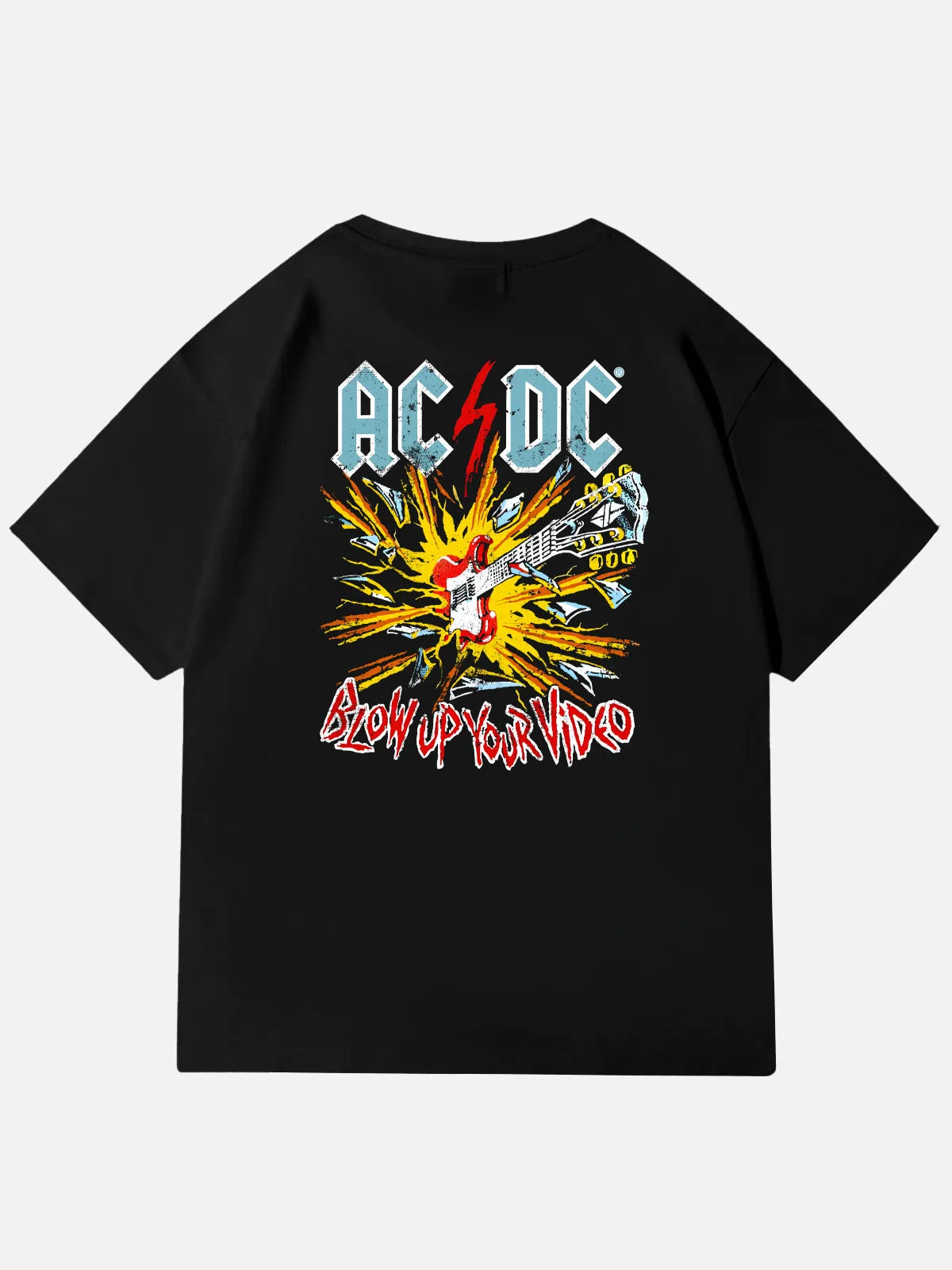 AC/DC Blow Up Your Video Vintage Band Cotton T-Shirt sold by Eleven Oasis product image thumbnail 3