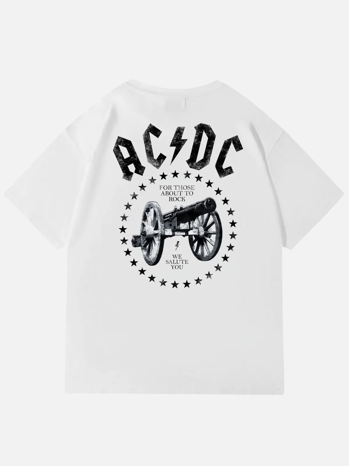 AC/DC For Those About to Rock Vintage Band Cotton T-Shirt sold by Eleven Oasis product image thumbnail 3
