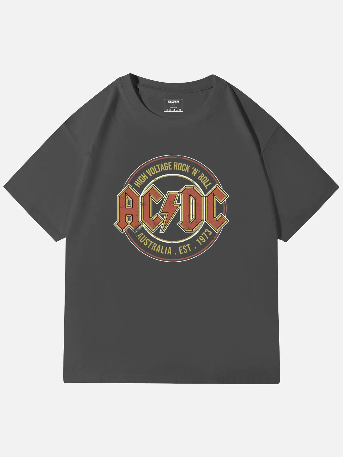 AC/DC High Voltage Vintage Band Cotton T-Shirt sold by Eleven Oasis product image thumbnail 3