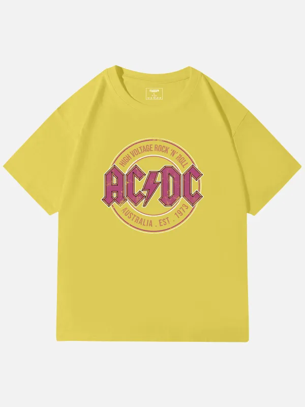 AC/DC High Voltage Vintage Band Cotton T-Shirt sold by Eleven Oasis