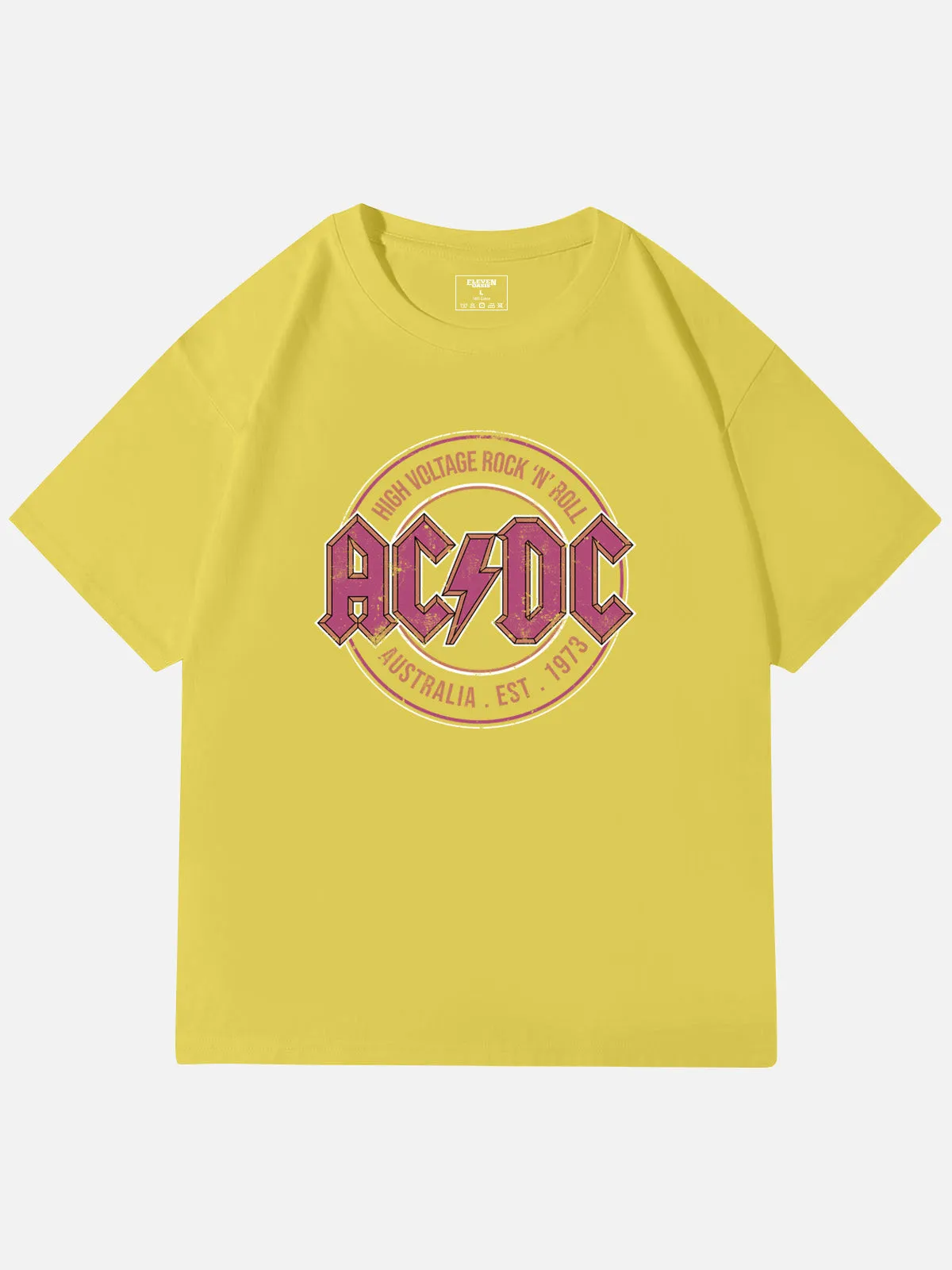 AC/DC High Voltage Vintage Band Cotton T-Shirt sold by Eleven Oasis