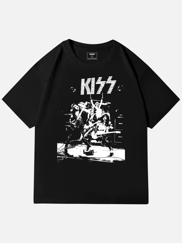 KISS Vintage Concert Band Cotton T-Shirt sold by Eleven Oasis