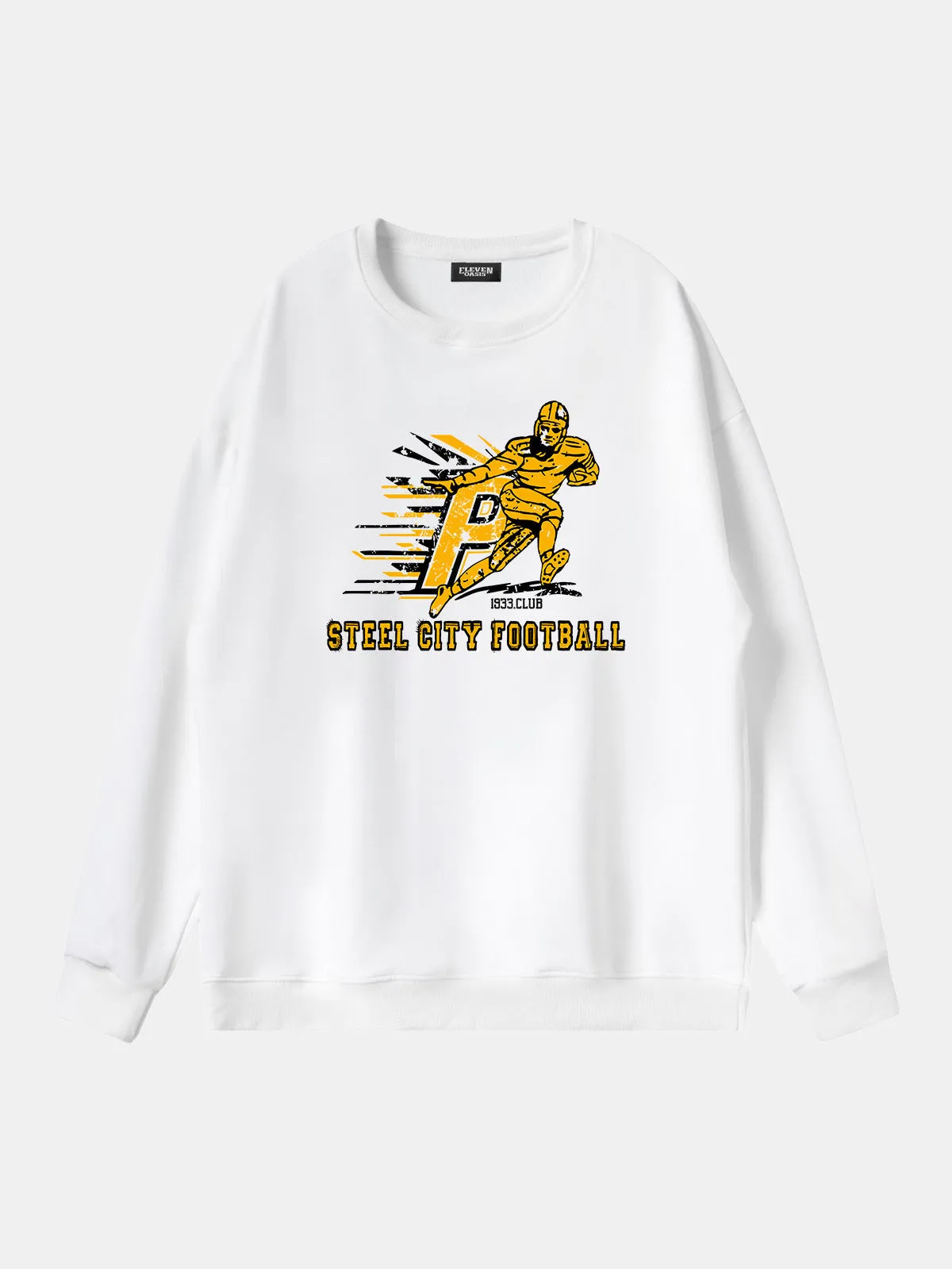 Steel City Football Player Graphic Sweatshirt sold by Eleven Oasis product image thumbnail 2