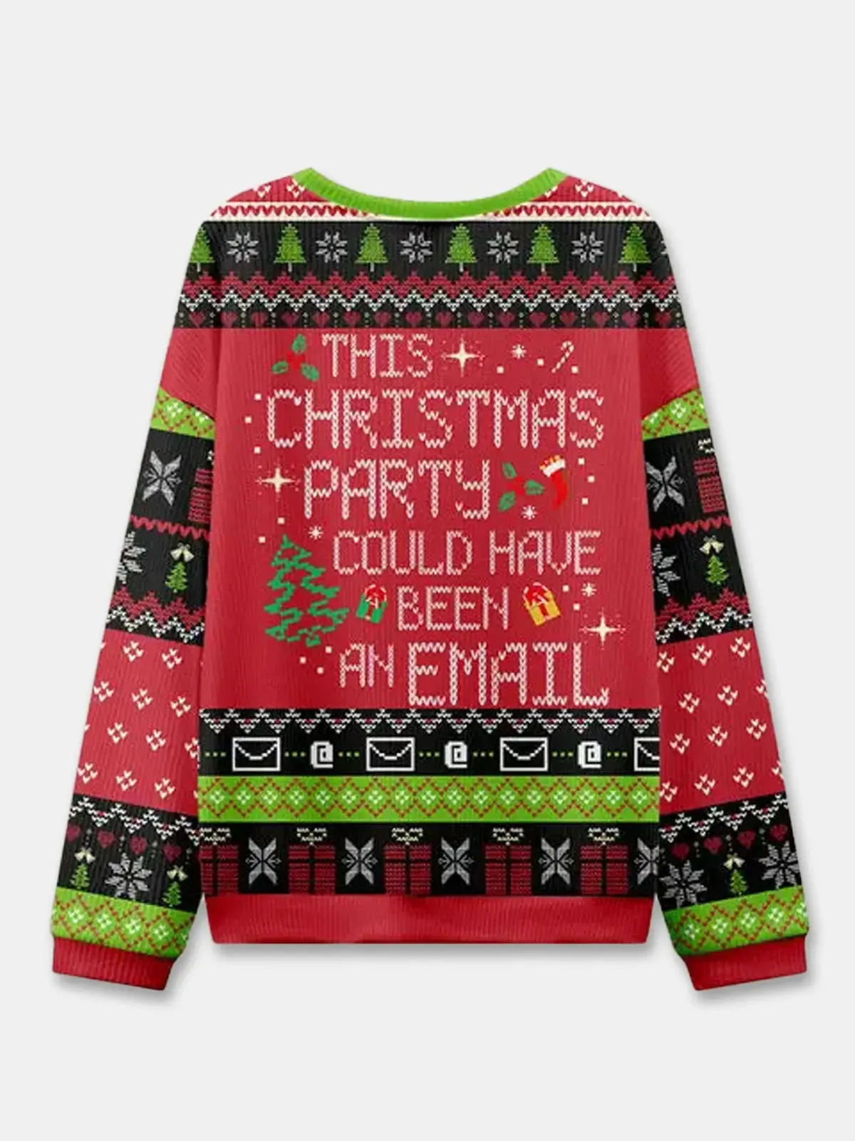 Ugly Christmas Sweater This Christmas Party Could Have Been An Email Sweatshirt sold by Eleven Oasis product image thumbnail 2
