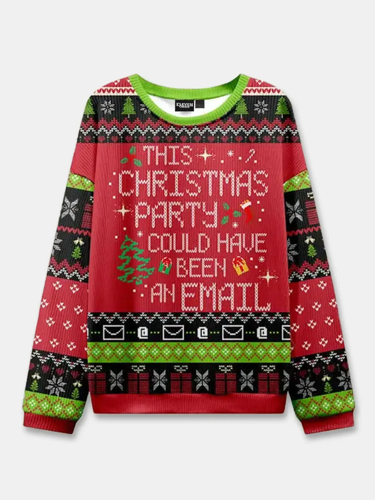 Ugly Christmas Sweater This Christmas Party Could Have Been An Email Sweatshirt sold by Eleven Oasis